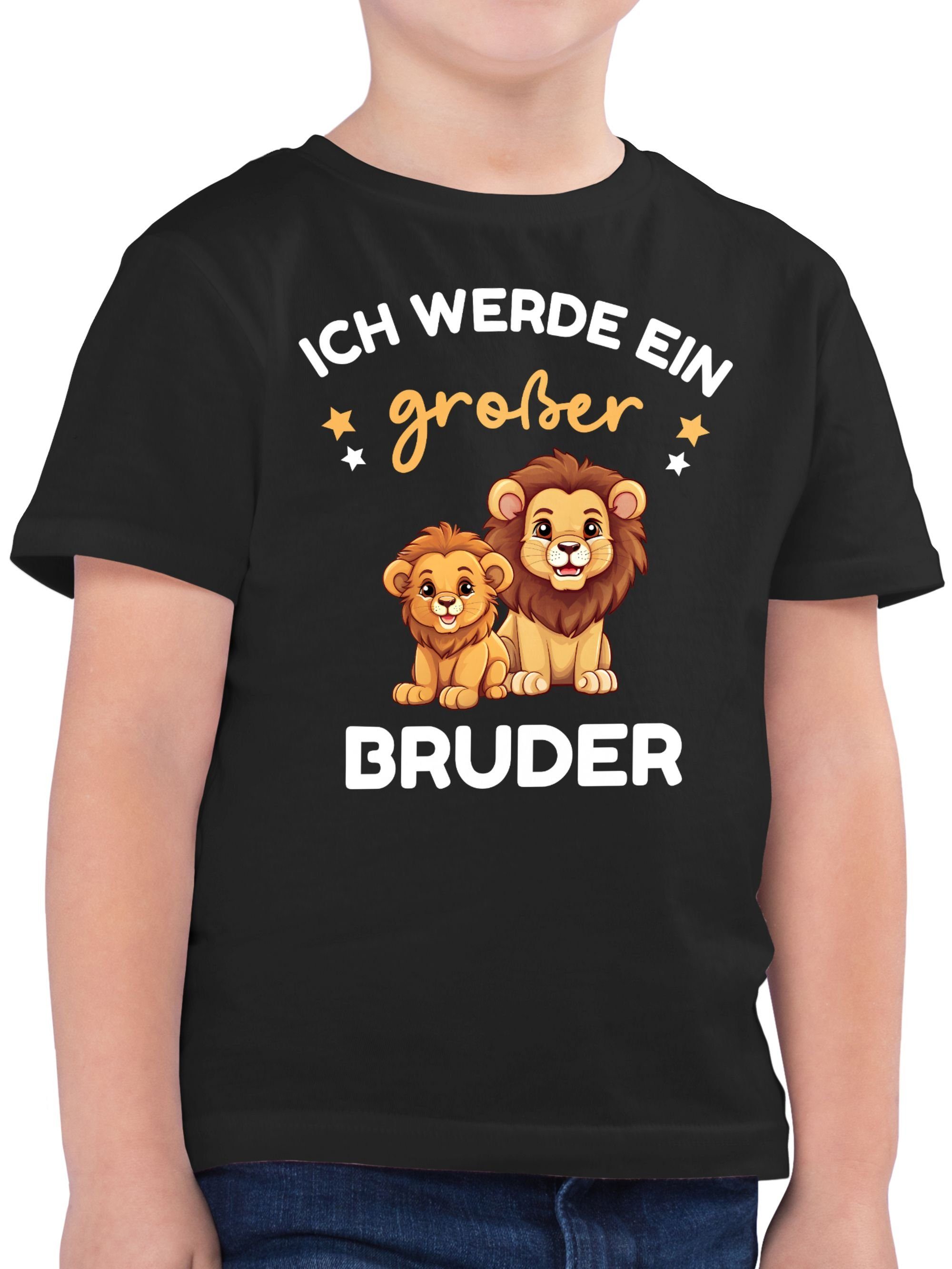 Shirtracer T-Shirt Ich werde großer Bruder Geschenk Löwen (1-tlg) Großer Bruder