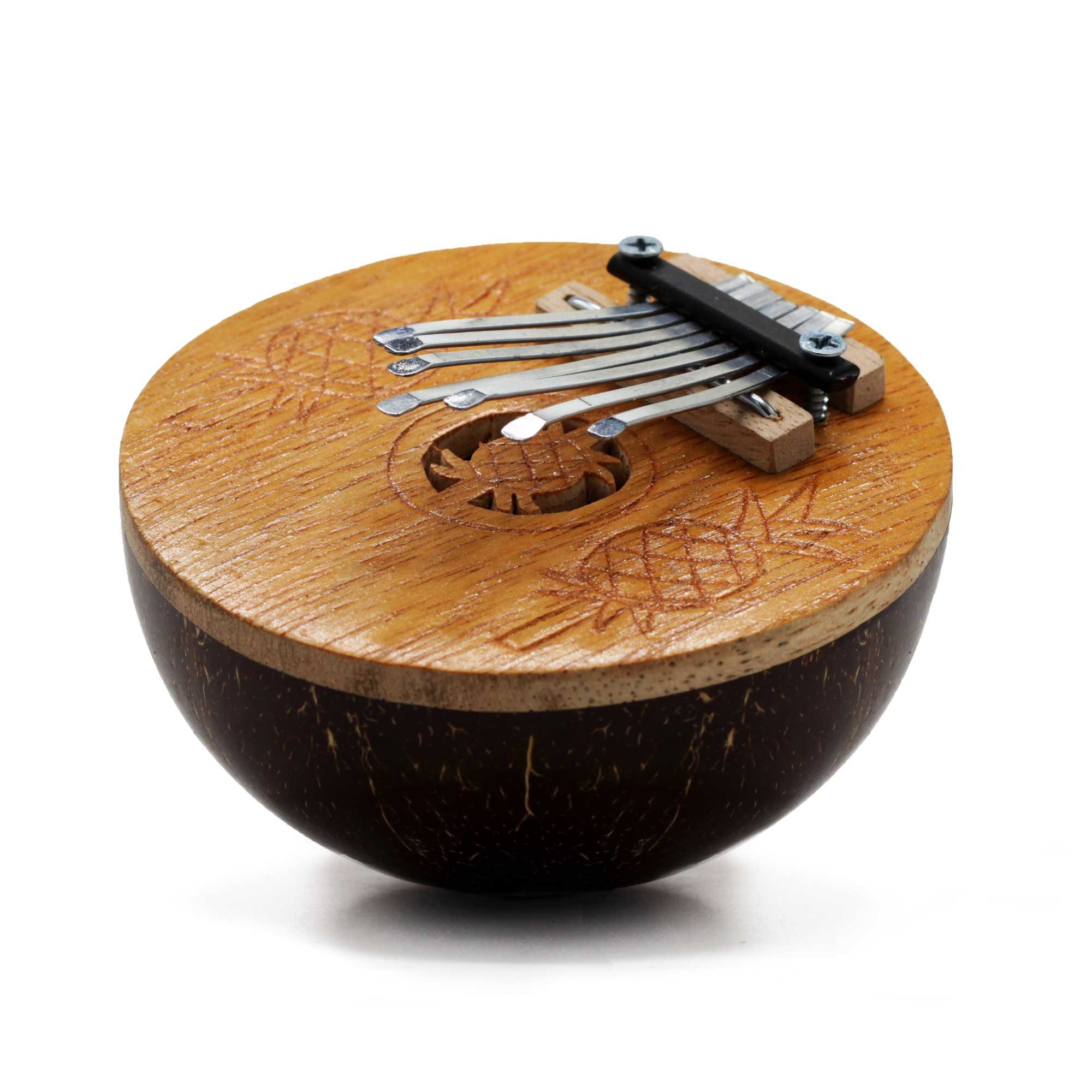 Bali-Homedecor Trommel Kalimba Mini-Kokosnuss
