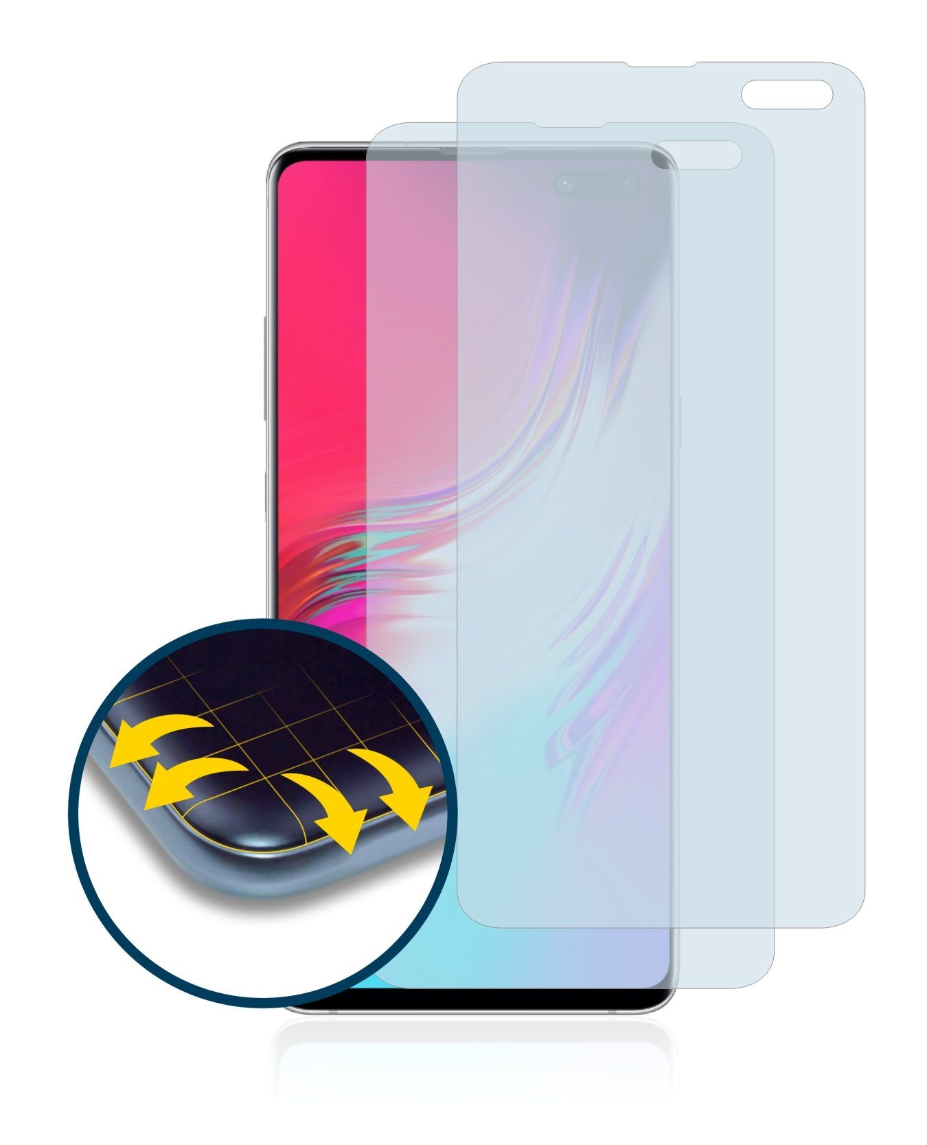 BROTECT »Full-Cover Schutzfolie für Samsung Galaxy S10 5G« für Samsung  Galaxy S10 5G, Displayschutzfolie, 2 Stück, 3D Curved matt entspiegelt  Full-Screen Anti-Reflex online kaufen | OTTO