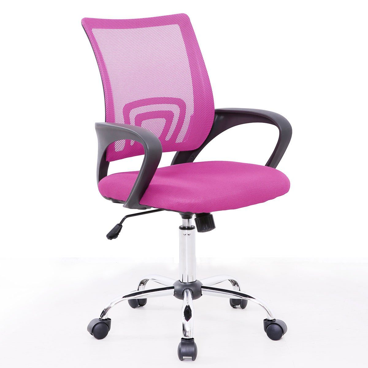 SVITA Schreibtischstuhl CYDNEY (Einzeln), stufenlos höhenverstellbar, 360° drehbar, mitwachsend Pink