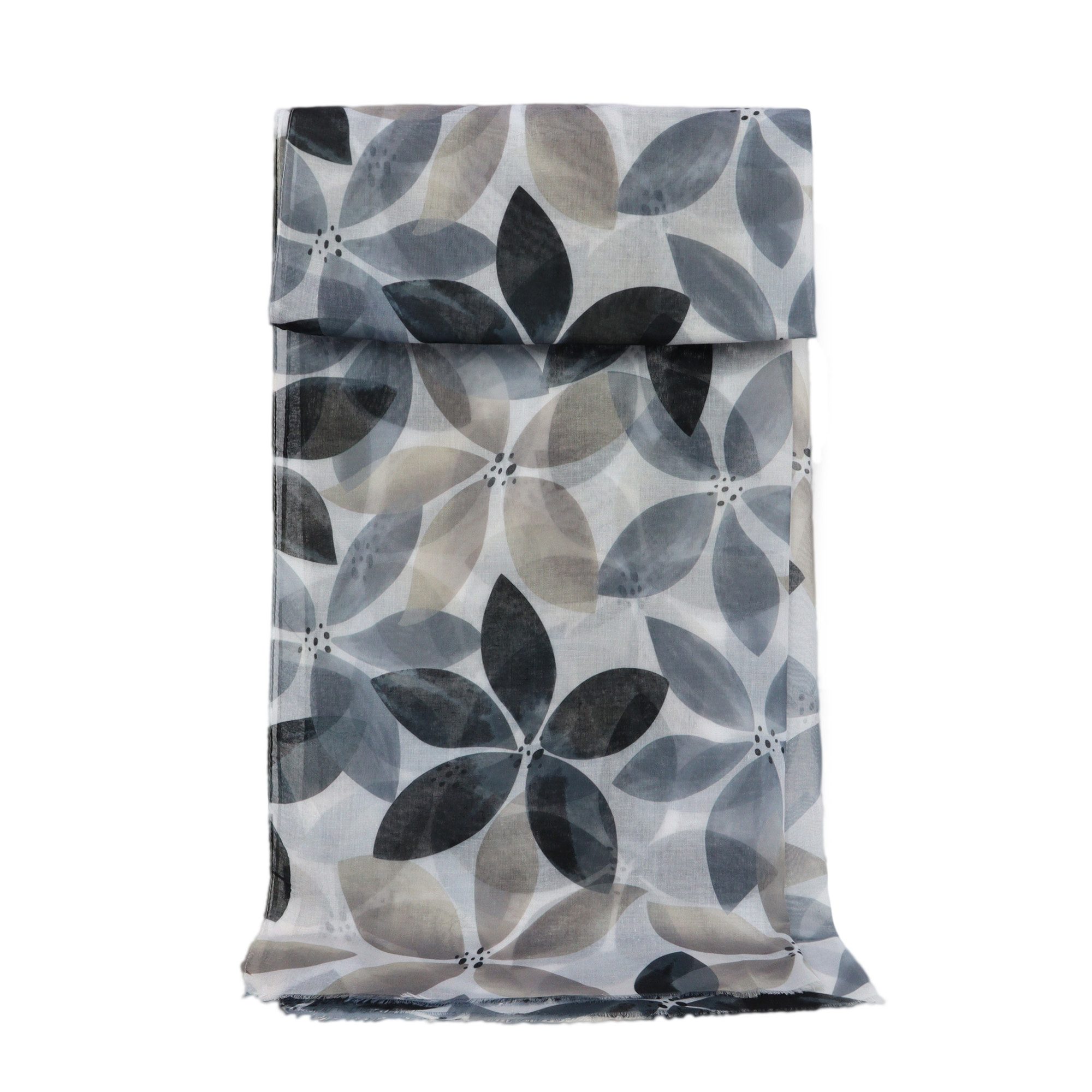 ZEBRO Modetuch Sommertuch Anemone für Damen, Leichtes Viskosetuch mit Blumenmuster