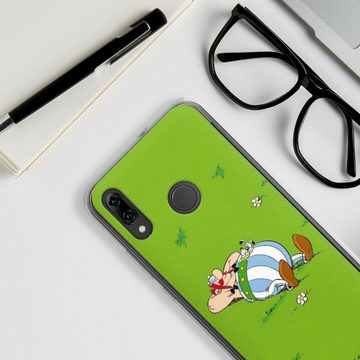DeinDesign Handyhülle Obelix Offizielles Lizenzprodukt Asterix Obelix Ruht Sich Aus, Huawei P Smart (2019) Silikon Hülle Bumper Case Handy Schutzhülle