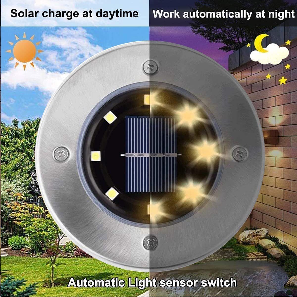 oyajia LED Solarleuchte 2/4er Set Solarleuchte günstig online kaufen