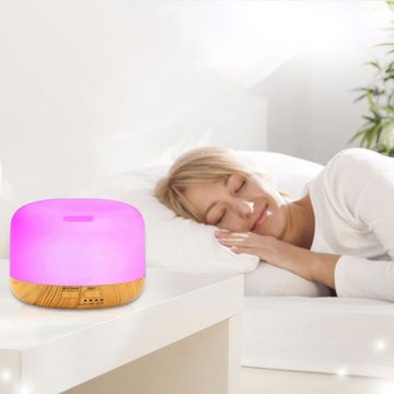 Retoo Luftbefeuchter Aroma Diffuser Ultraschall Luftbefeuchter Humidifier 7 LED Licht, Extrem leise im Betrieb, Aromatherapie, befeuchtet die Luft