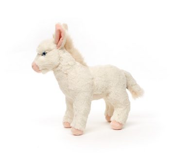Uni-Toys Kuscheltier Barockesel weiß, stehend - 30 cm (Höhe) - Plüsch-Esel - Plüschtier