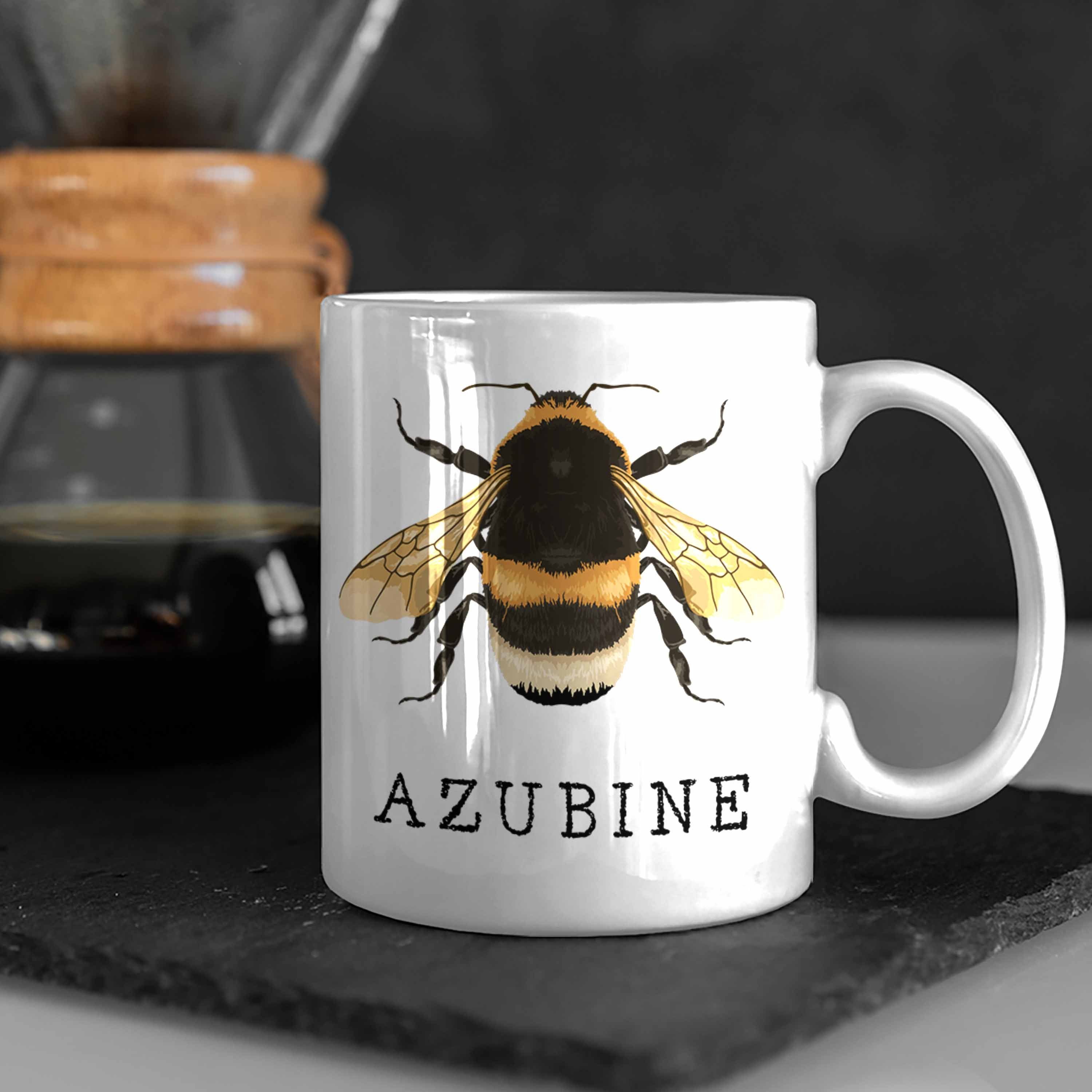 Geschenkidee Trendation Tasse Job Trendation Auszubildende - Azubine Weiss Geschenke Neuer Tasse