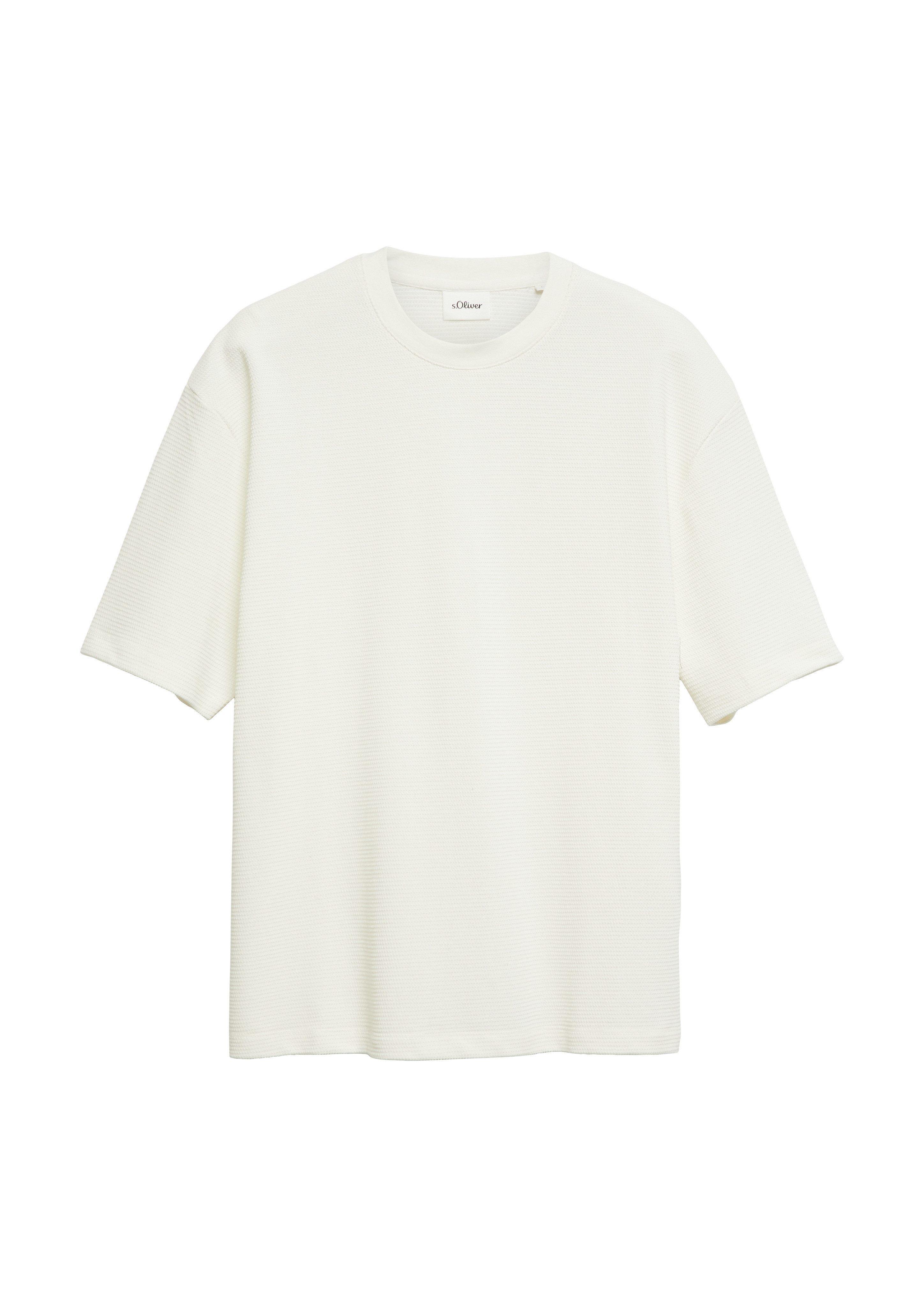 s.Oliver Kurzarmshirt Sommershirt in Struktur-Optik – Bild 3 von 5