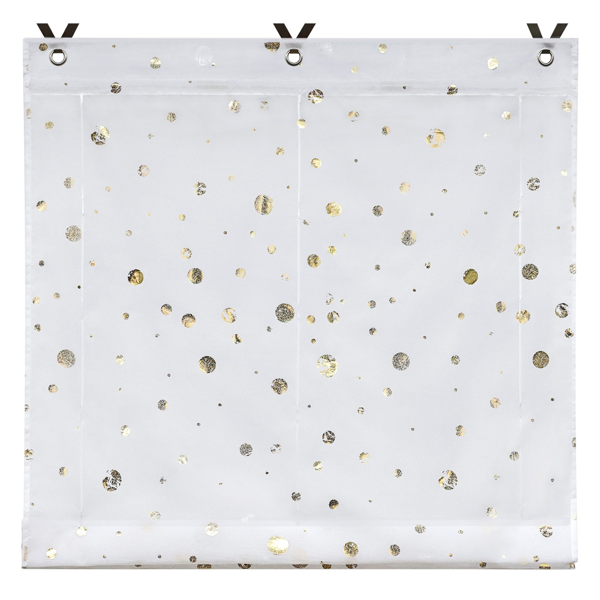 Joyswahl Raffrollo, mit Hakenaufhängung, freihängend, Ösenrollo mit Kreise günstig online kaufen