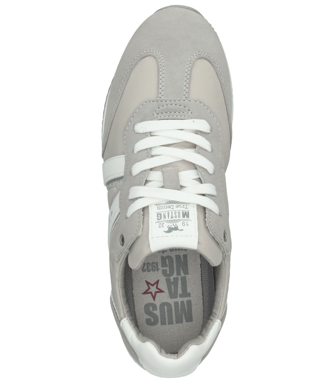 Lederimitat/Textil Sneaker Hellgrau MUSTANG Sneaker