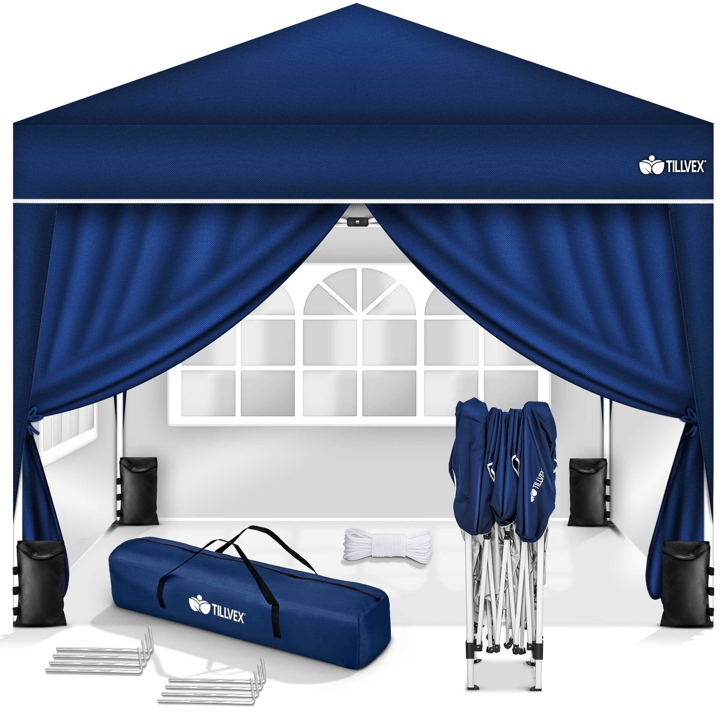 tillvex Faltpavillon tillvex® Pavillon 3x3m Wasserdicht Gartenzelt Faltpavi günstig online kaufen