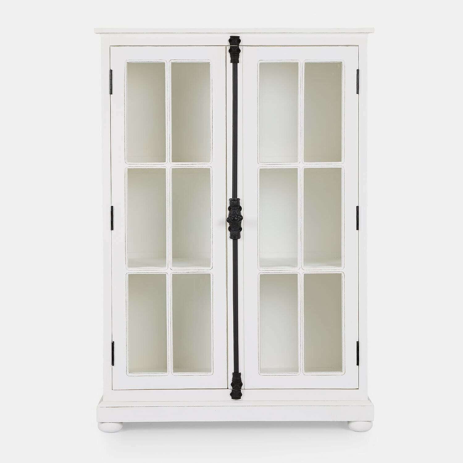 Mirabeau Vitrine Schrank Salivonne antikweiß