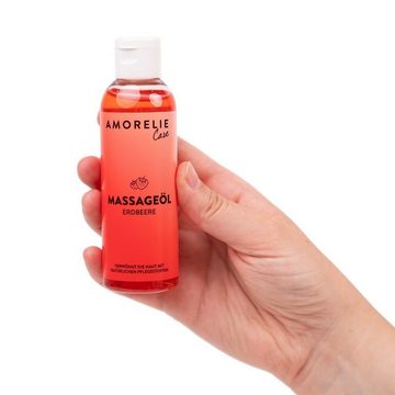 AMORELIE Care Massageöl AMC Wärmendes Massageöl Erdbeere -100 ml, 1-tlg., Erdbeere