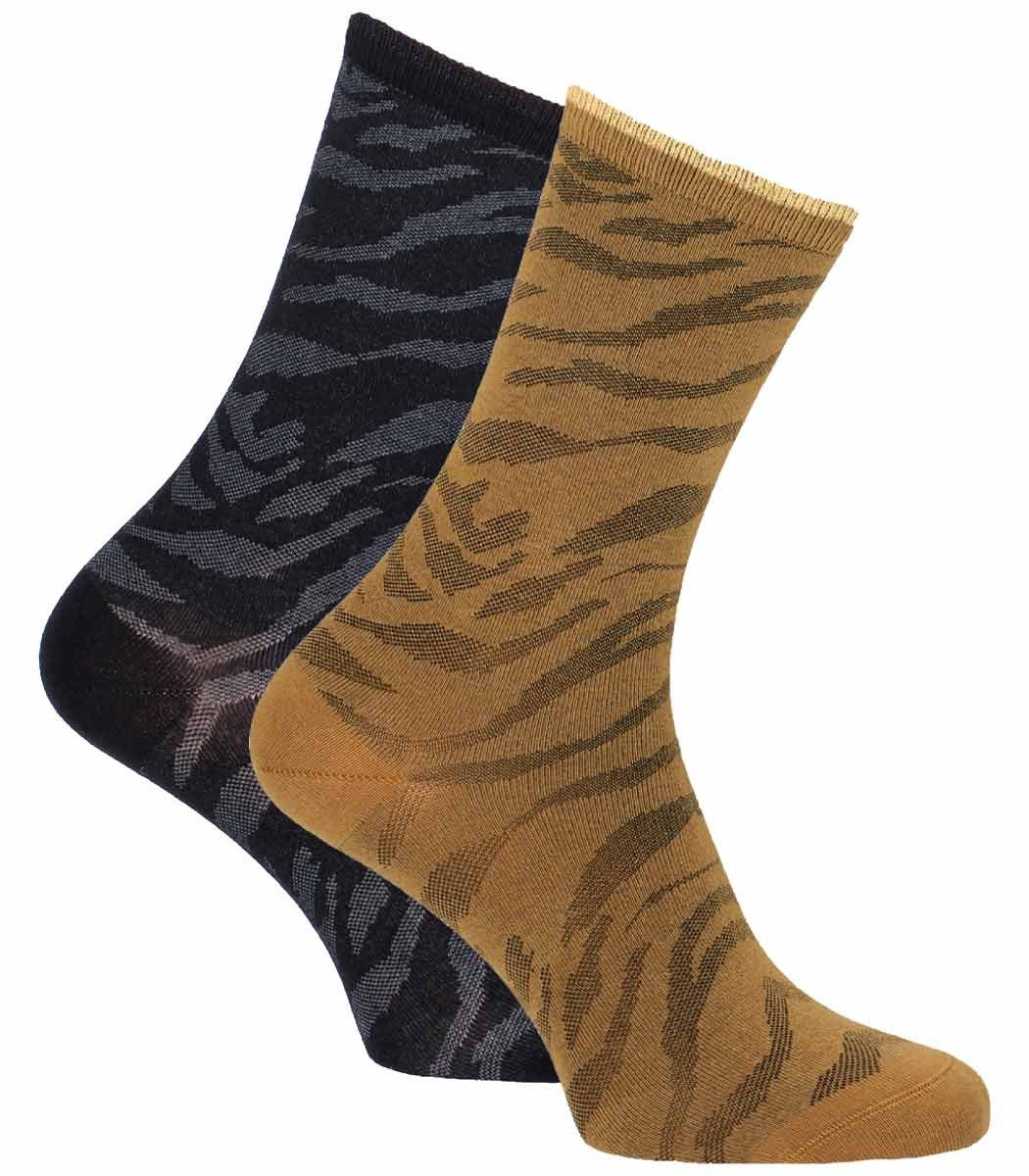 Tamaris Basicsocken mit exotischem Zebramuster (Packung, 2-Paar, 1 Paar) verlockend