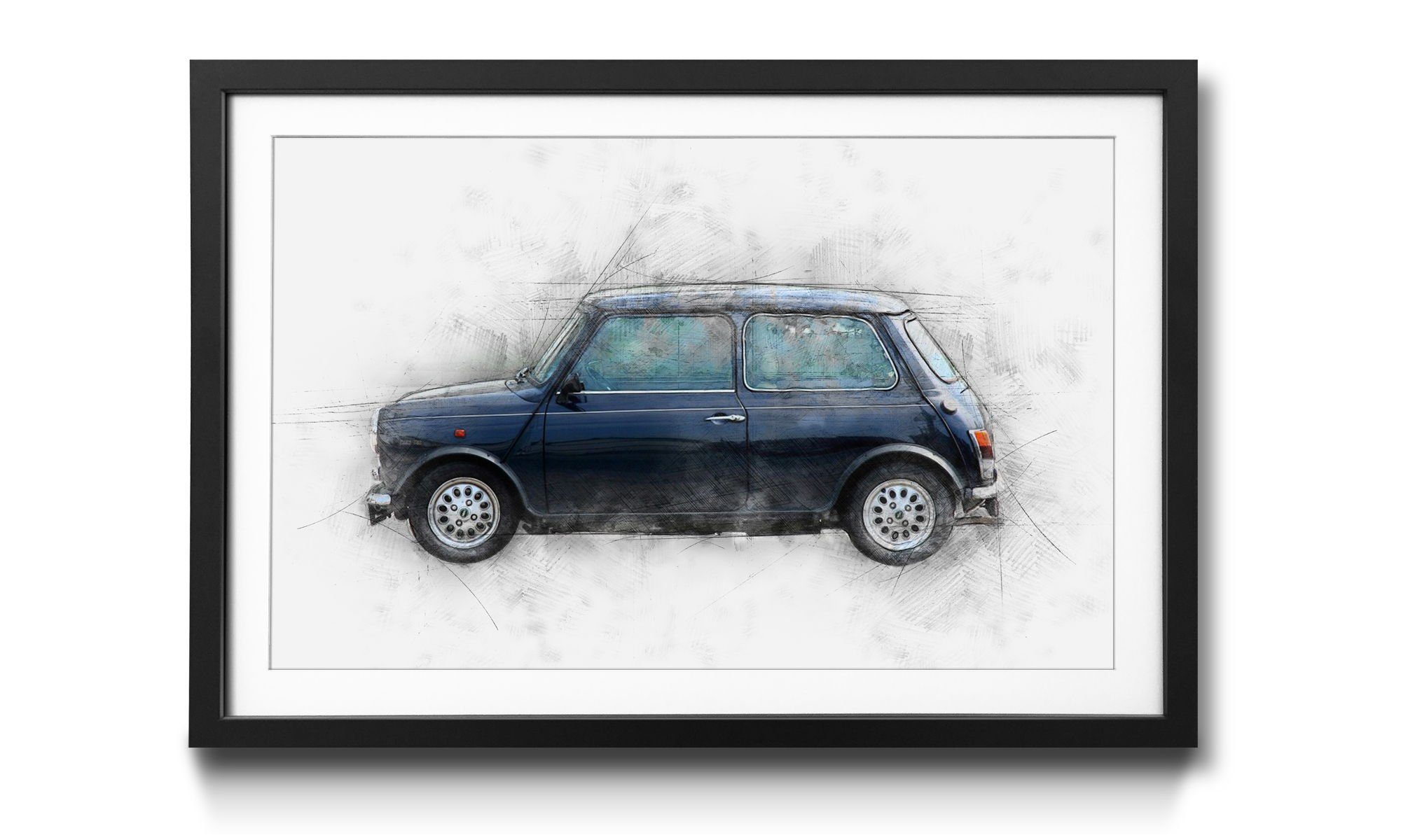 WandbilderXXL Bild mit Rahmen Größen Wandbild, erhältlich Min, Classic in Auto, 4