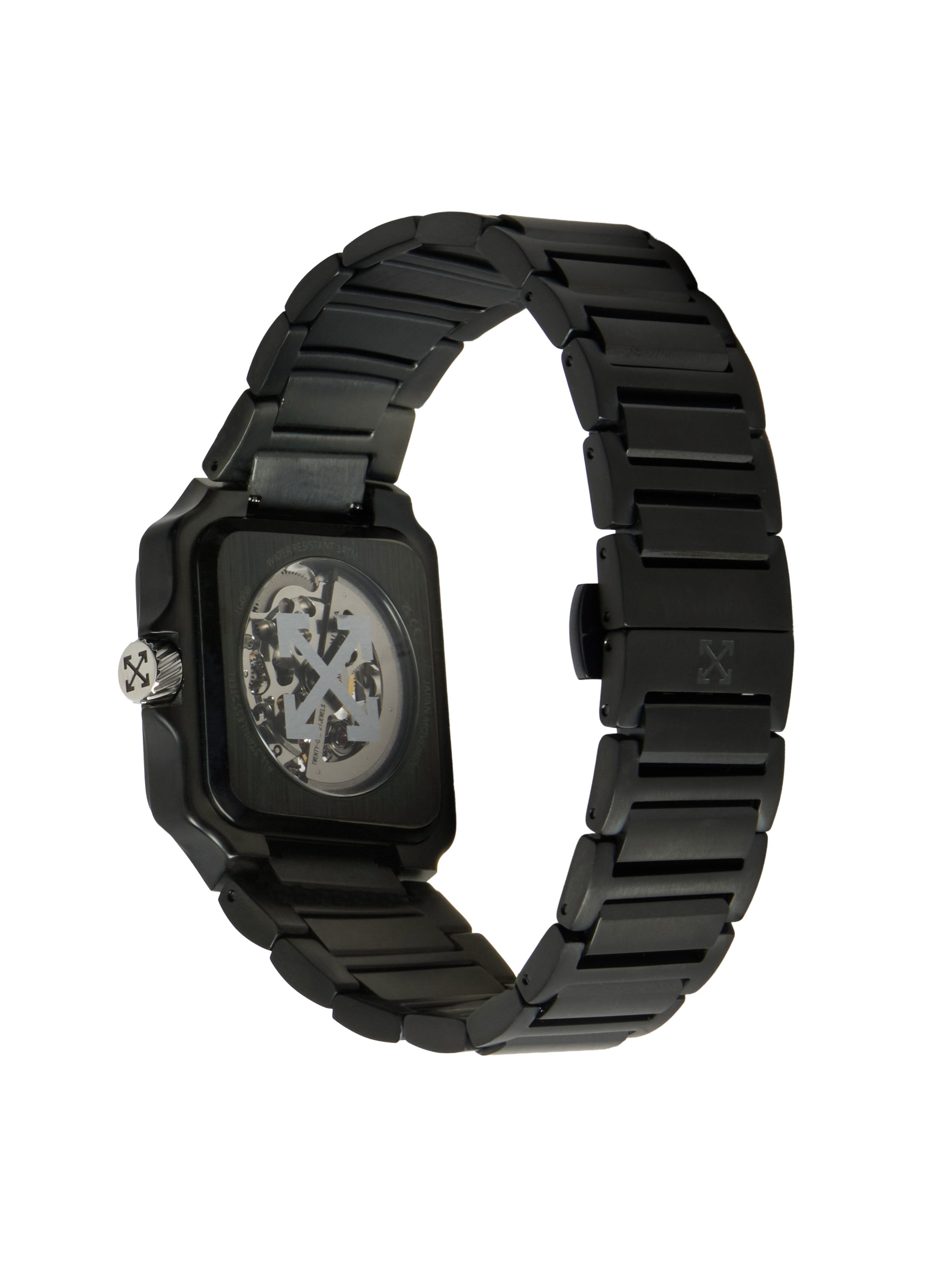 OFF-WHITE Automatikuhr PROTO AUTO OW1G008M0085, Armbanduhr, Herrenuhr, Mechanische Uhr, Edelstahlarmband, analog – Bild 4 von 5