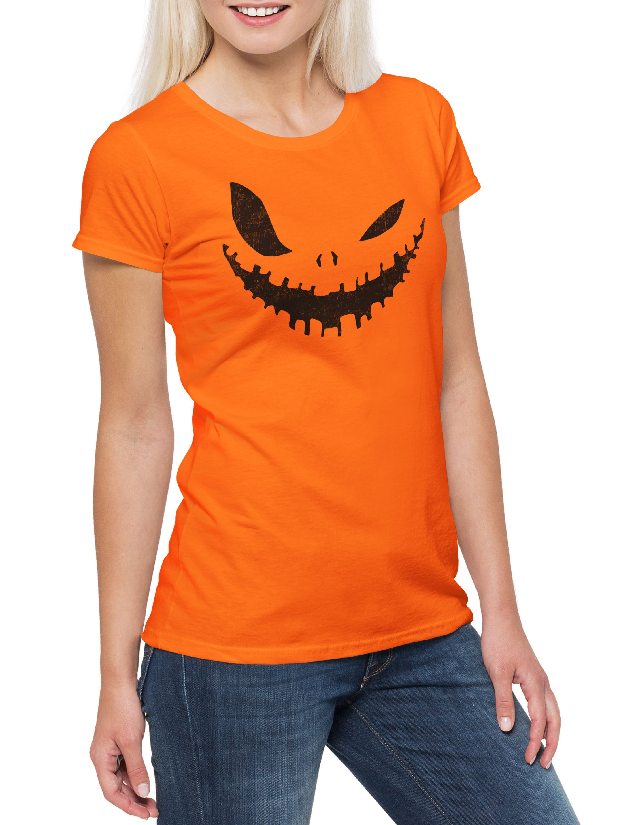 Urban Backwoods Print-Shirt Glowing Halloween Pumpkin günstig online kaufen