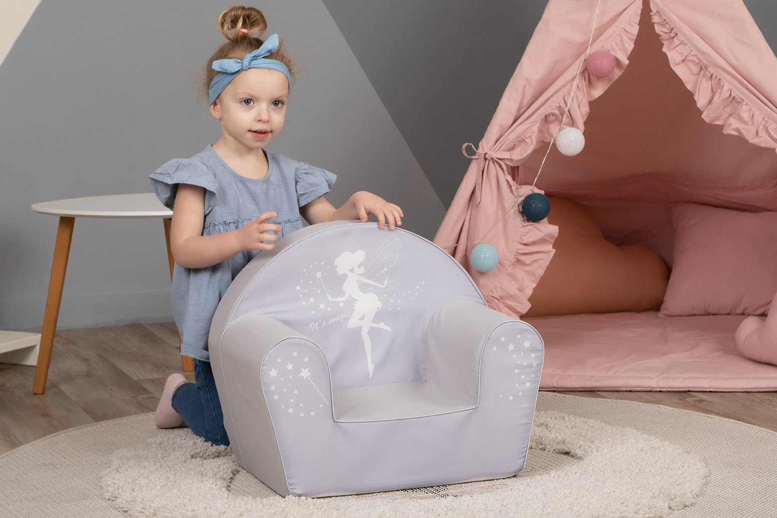 Knorrtoys® Sessel Fairy für in Europe Made Grey, Kinder