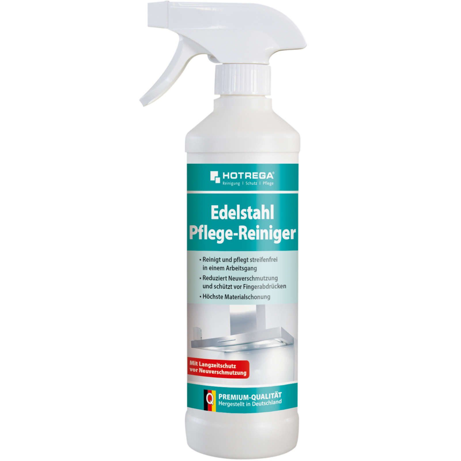 HOTREGA® Edelstahl Pflegereiniger Edelstahlreiniger Alureiniger Pflege 500ml Edelstahlreiniger