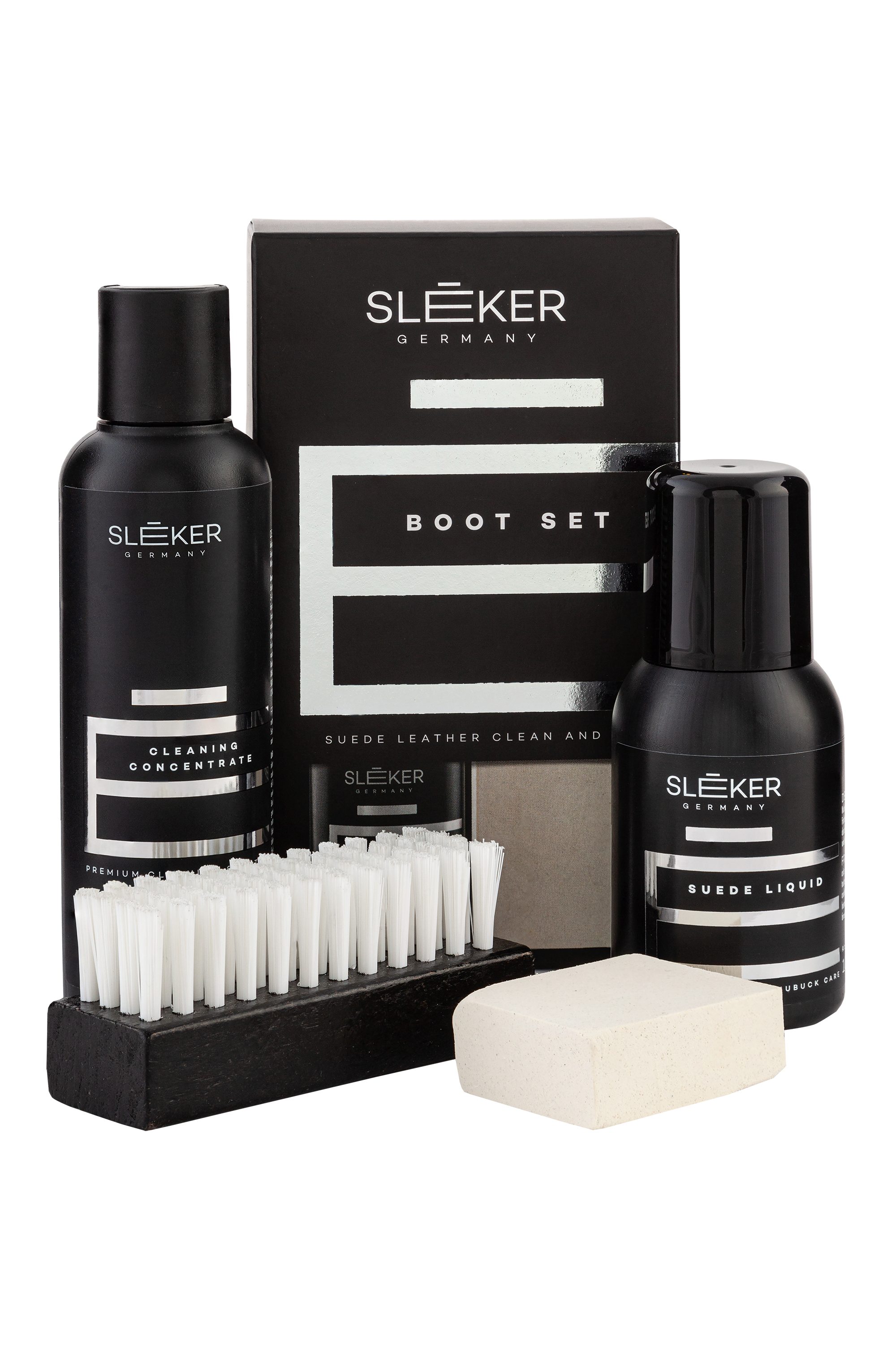 Sleeker Sleeker Boot Set - zur perfekten Reinigung und Pflege von Boots Schuhreiniger (4-St)