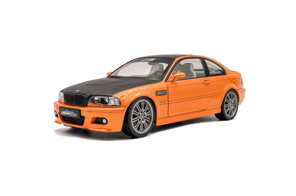 Solido Modellauto BMW E46 M3 Coupe Solido Works 2000 orange, Maßstab 1:18