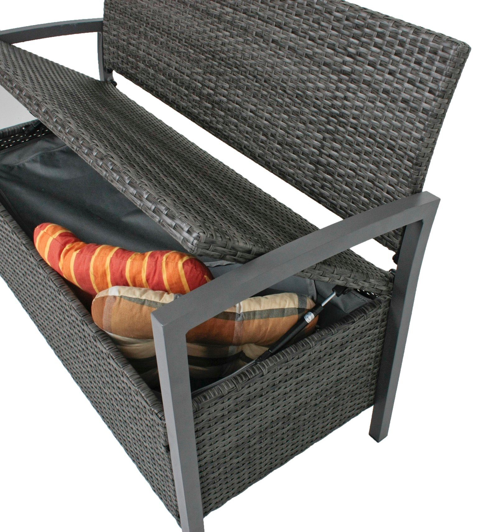 GartenHero Gartenbank Gartenbank mit Truhe Truhenbank Bank Parkbank