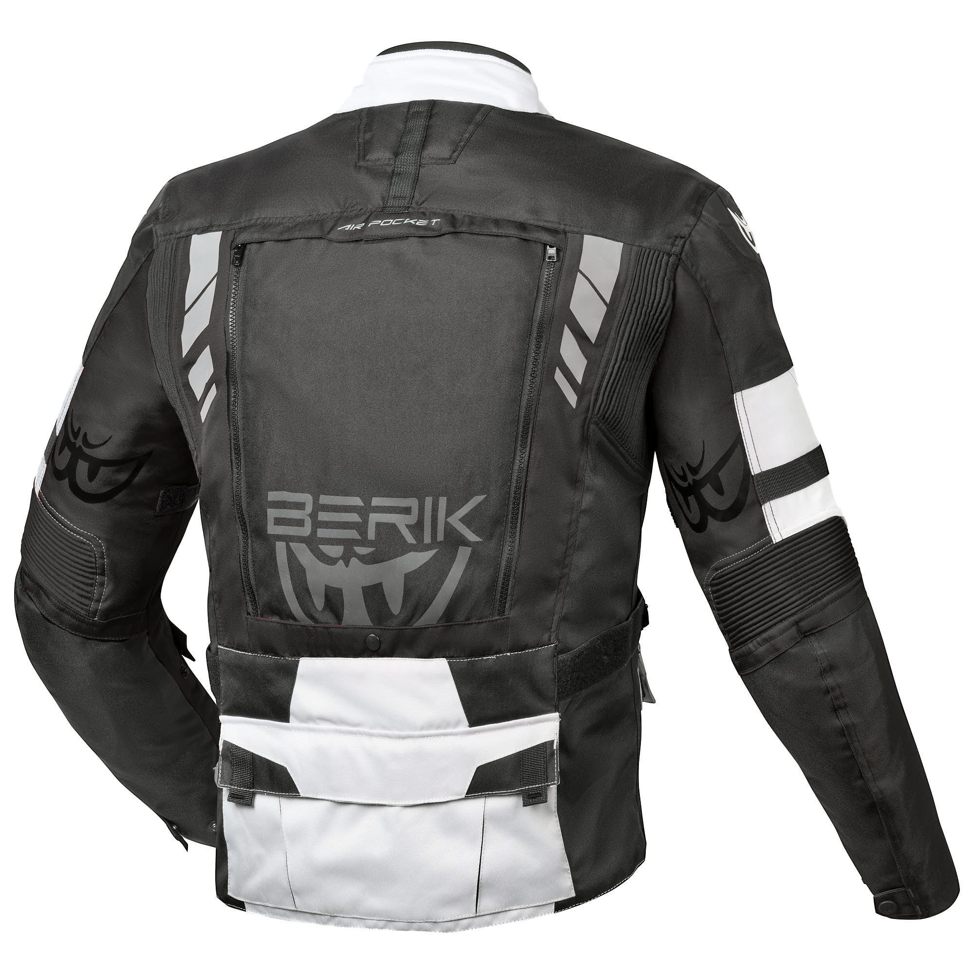 Berik Motorradjacke Ferpho wasserdichte Motorrad Textiljacke Verbindungsreißverschluss,Ellenbogenprotektoren enthalten,herausn