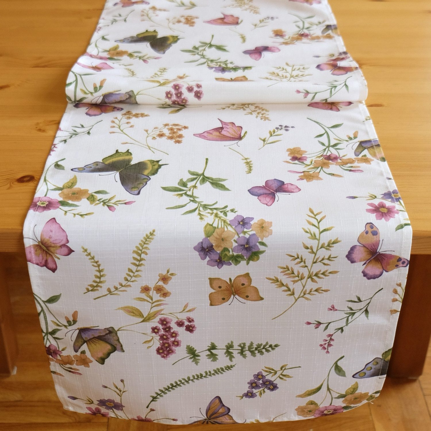 texpot Tischdecke Druckmotiv Schmetterling Frühling Sommer günstig online kaufen