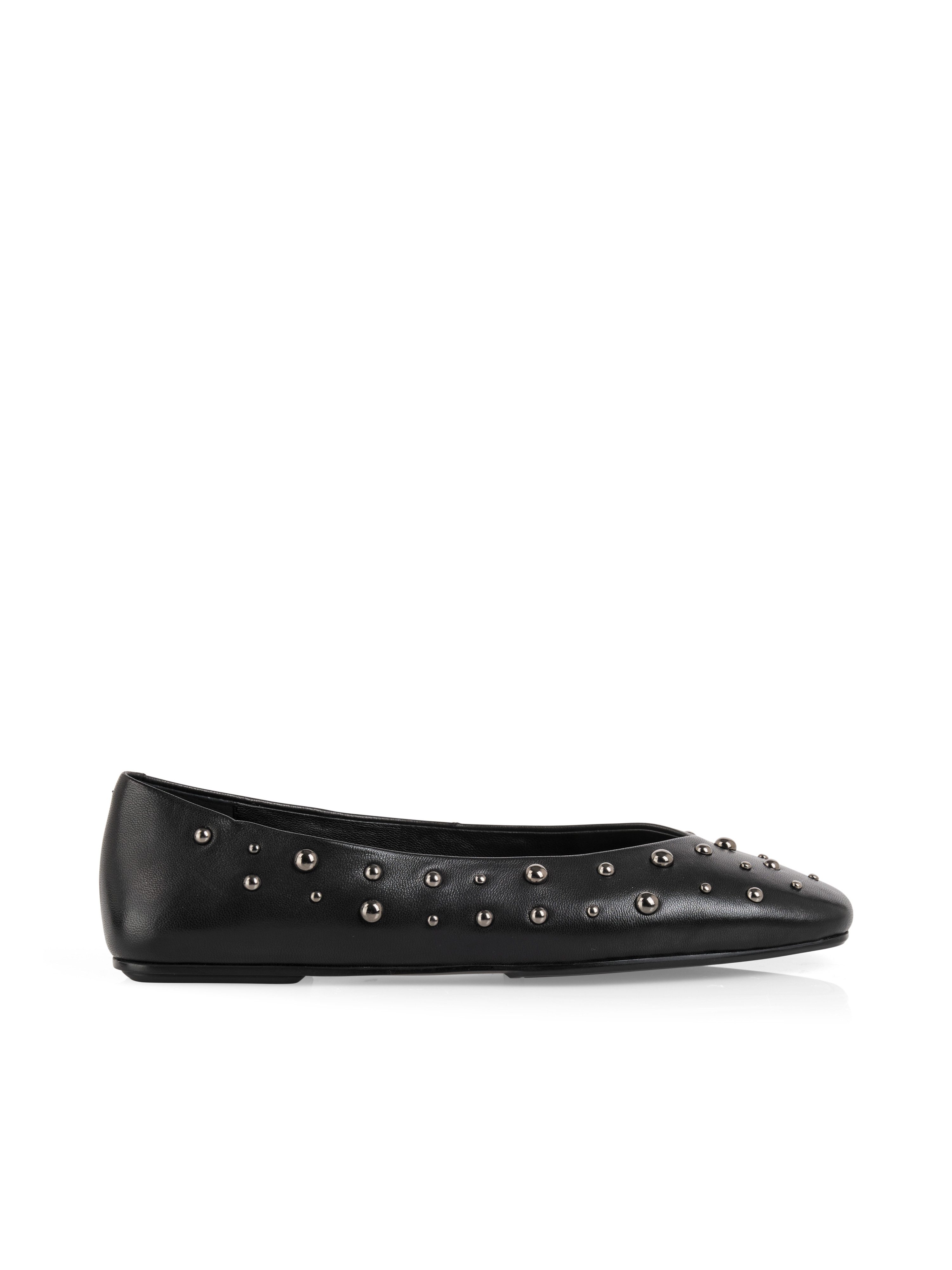 Marc Cain Collections Ballerina Flats, Slipper, Schlupfschuh mit glänzenden Nieten verziert