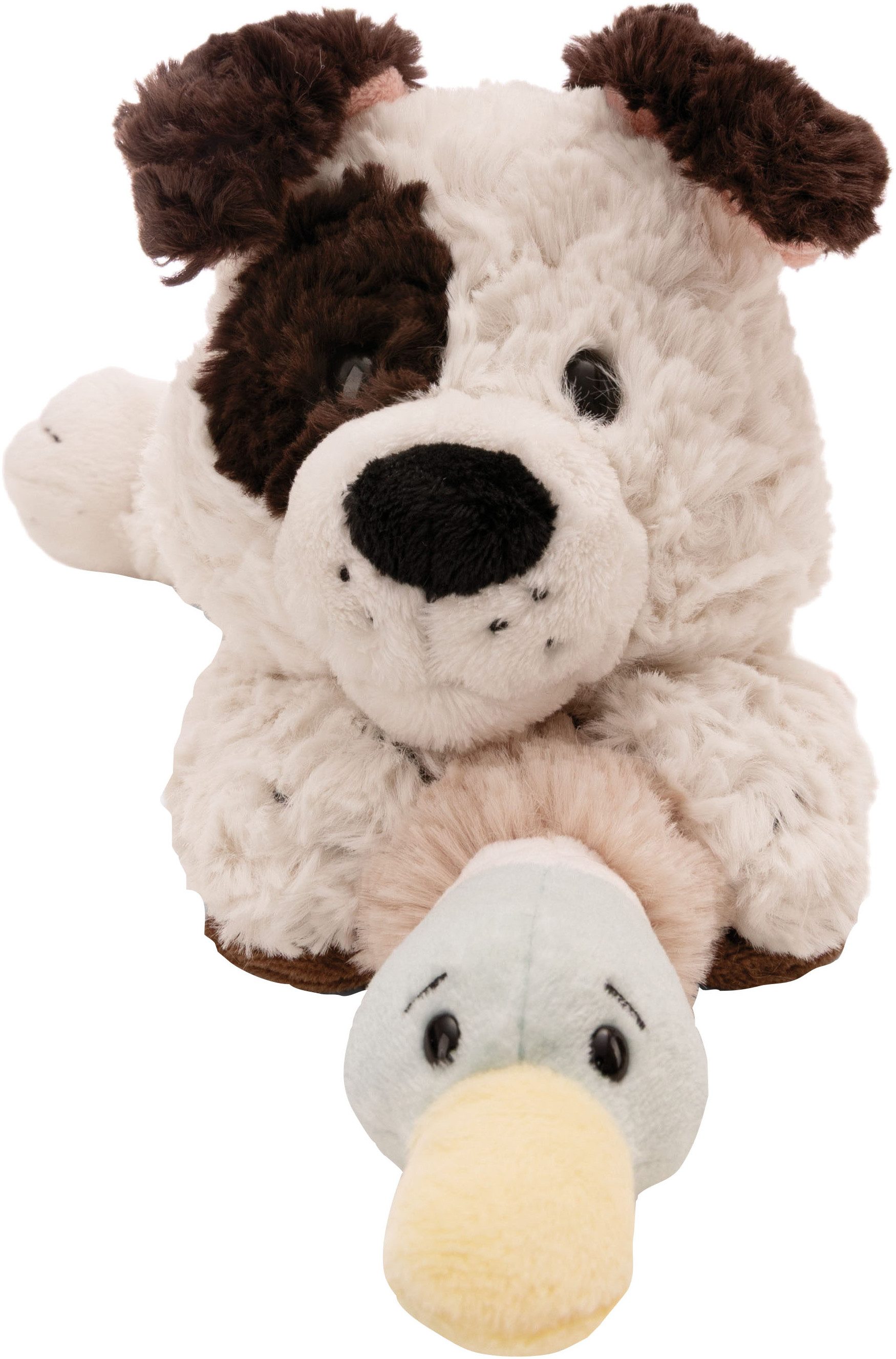 Nici Kuscheltier Homies, Hund weiß & Ente, 30cm liegend
