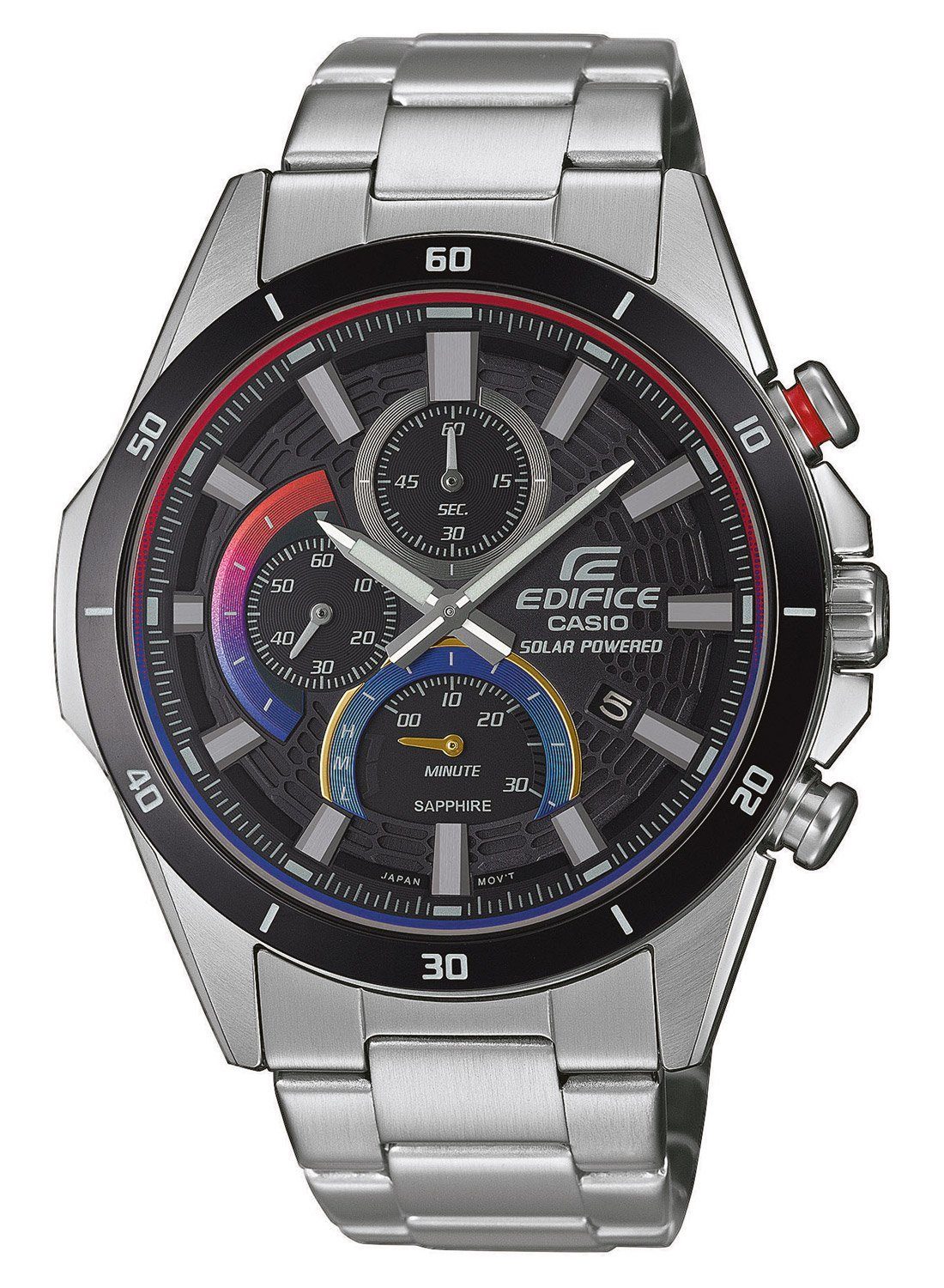 CASIO EDIFICE Chronograph »Edifice Solar Stahl/Schwarz«