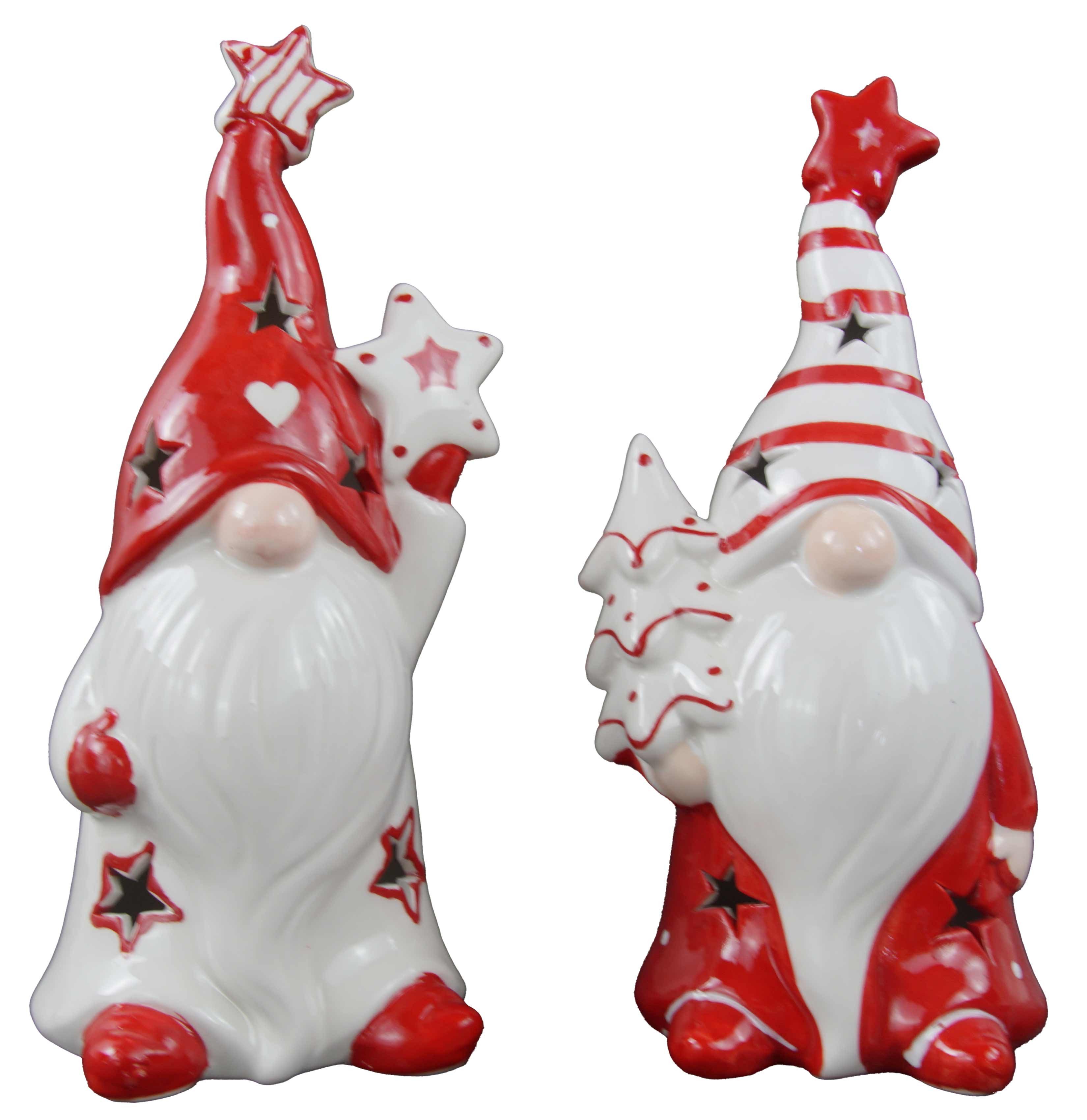 LED-Dekofigur Weihnachtliches LED Wichtel Set - Höhe ca. 22 cm