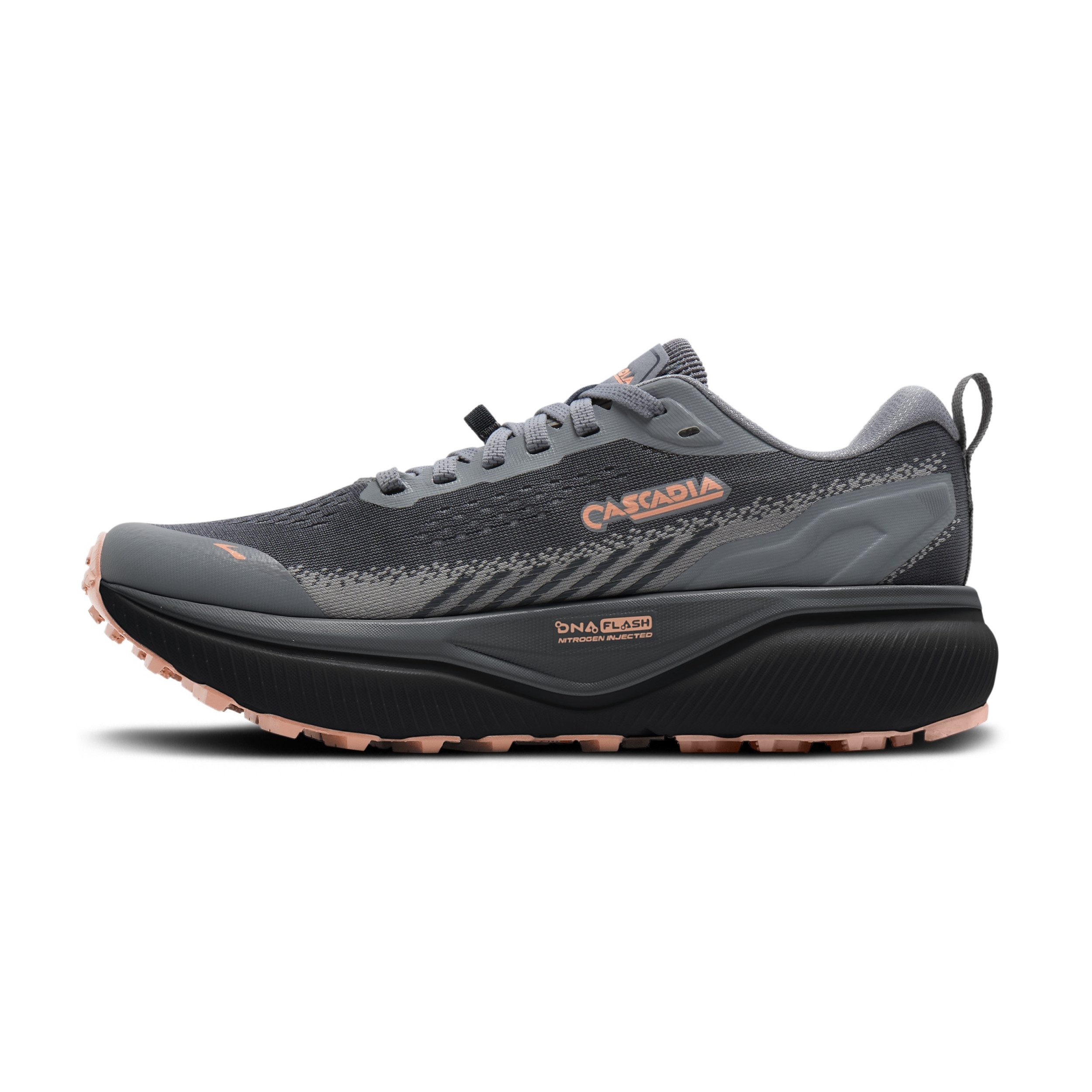 Brooks Cascadia 20 Damen All-Terrain-Laufschuh Grey/Grey/Peach Laufschuh