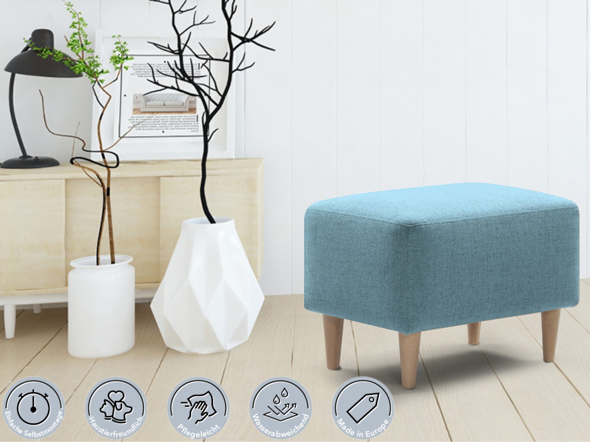XDREAM Polsterhocker bequemer und moderner Fusshocker, günstig online kaufen