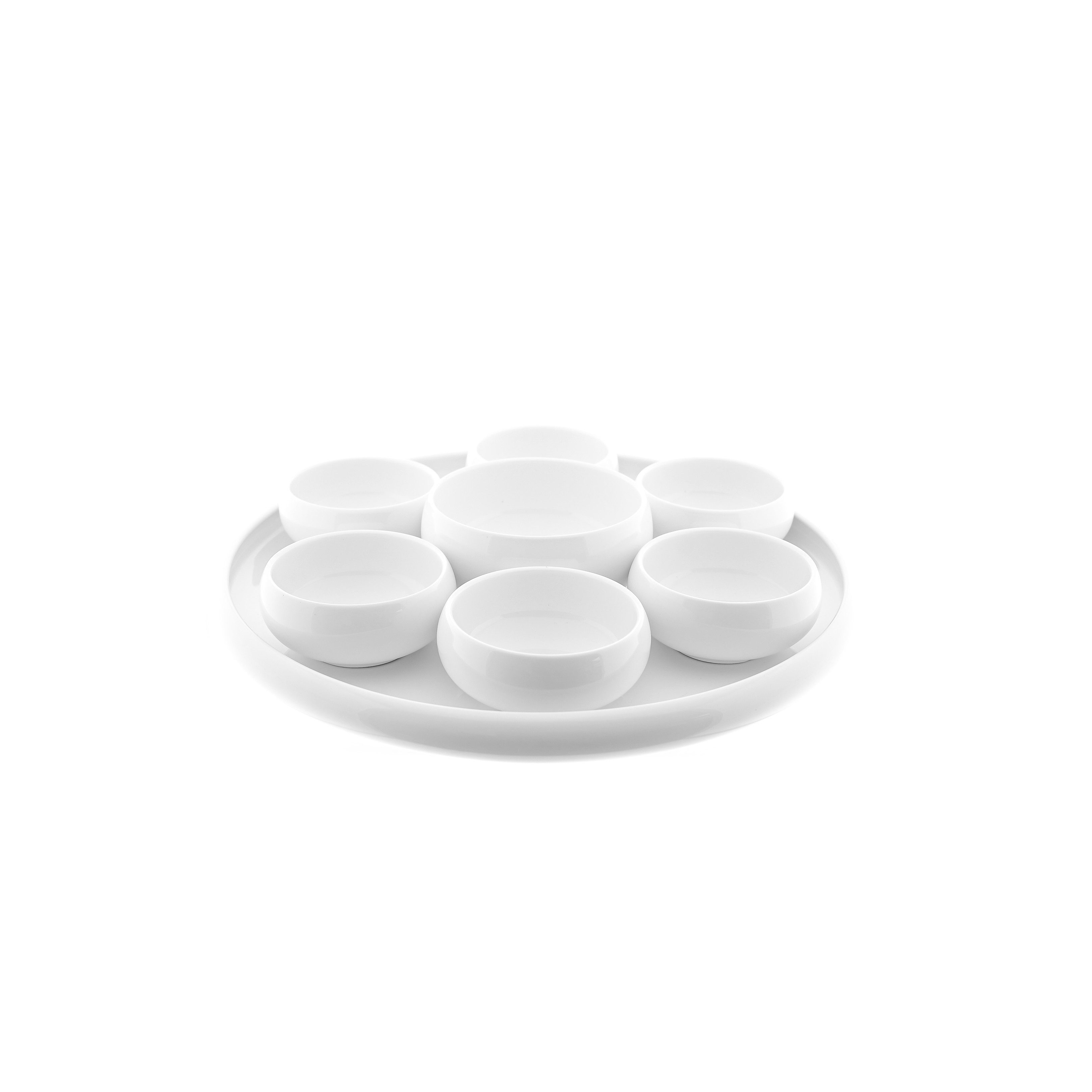 Snackschale Belicia 8-teiliges-Set aus Porzellan - Snack- und Dip-Set