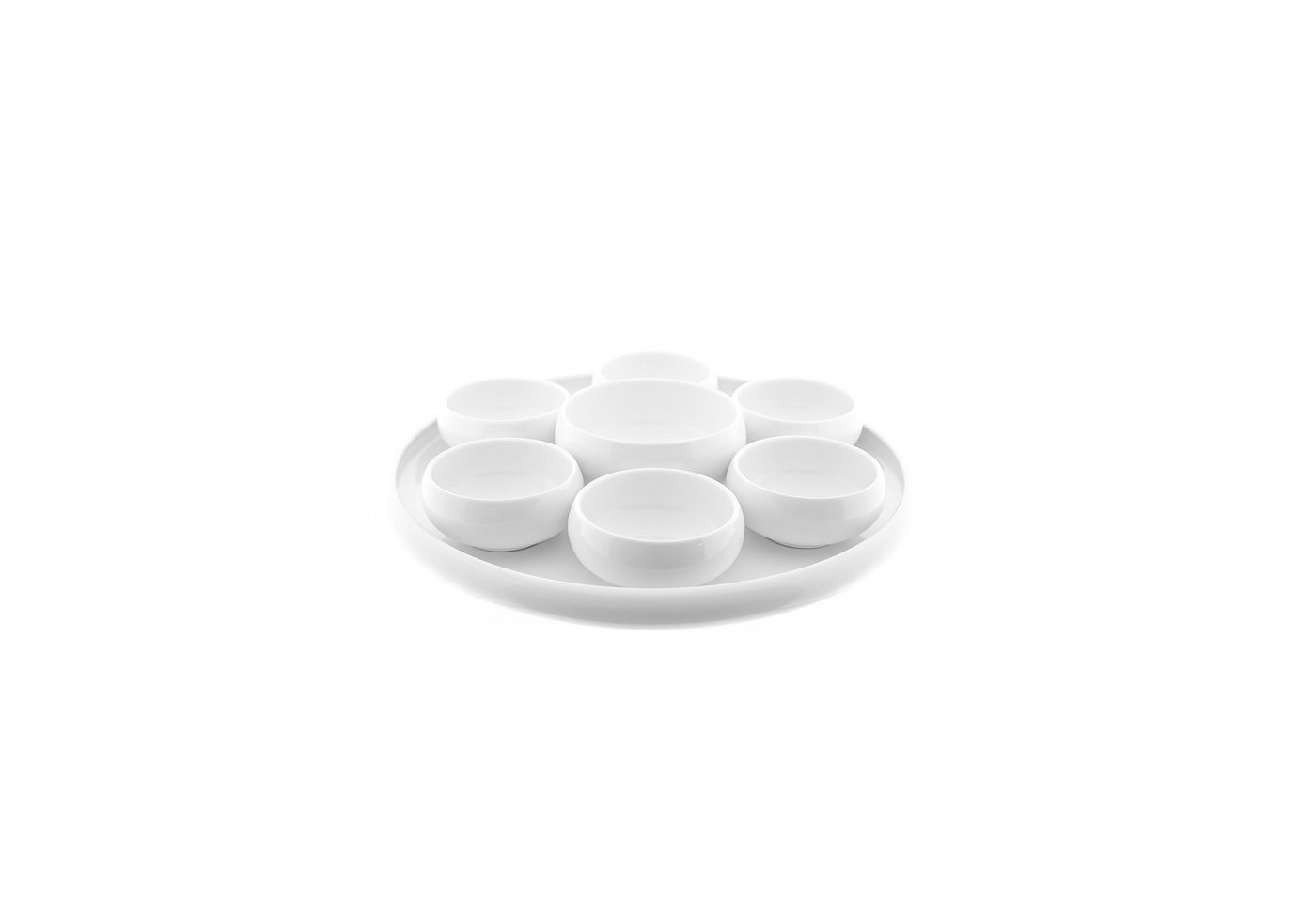 Almina Snackschale Belicia 8-teiliges-Set aus Porzellan - Snack- und Dip-Set, Porzellan, (Set, 8-tlg), 8-teilig