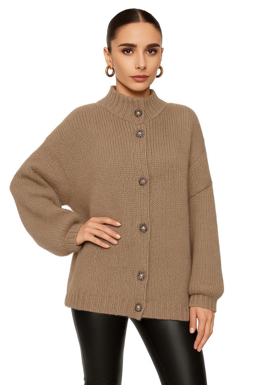 Worldclassca Cardigan WORLDCLASSCA Damen Cardigan Oversize Strickjacke mit günstig online kaufen