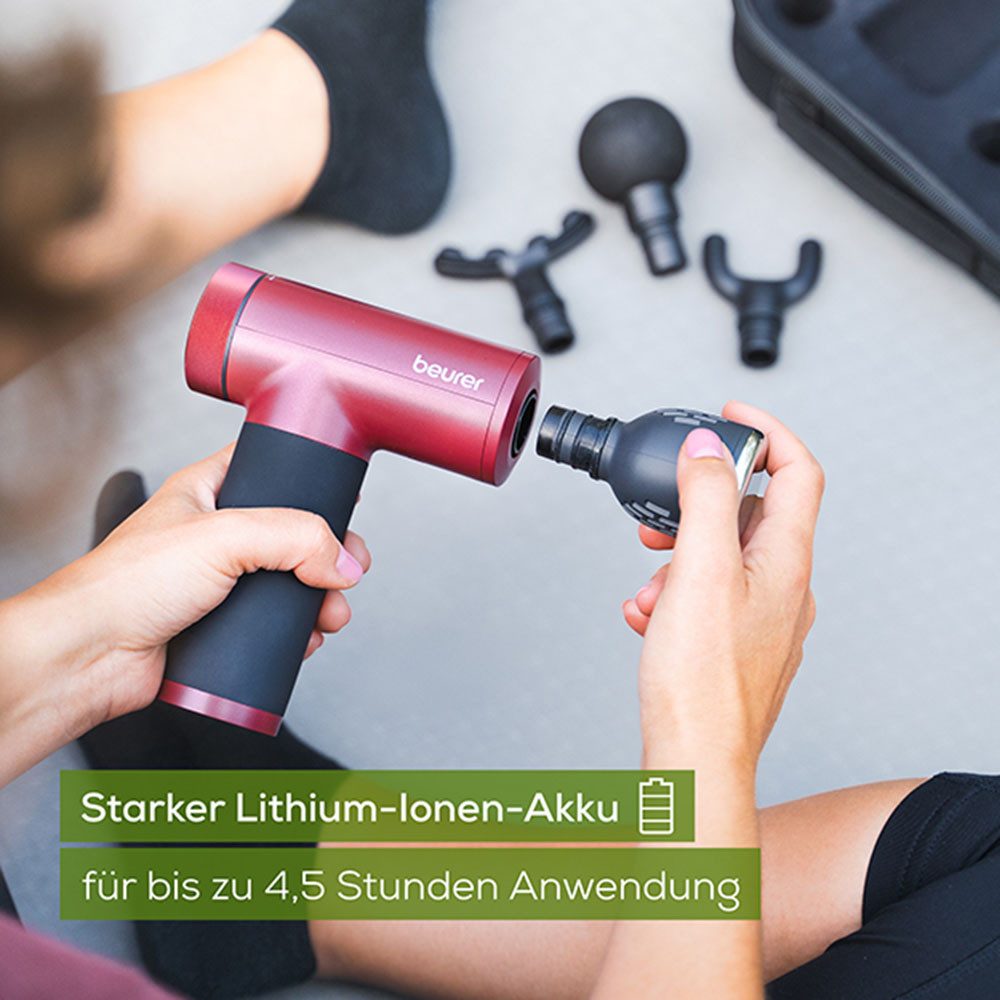BEURER Massagepistole MG 195 Hot & Cold Limited Edition 2025 mit Wärme- und Kältefunktion, Zur Lockerung von Verspannungen und Reduktion von Schwellungen