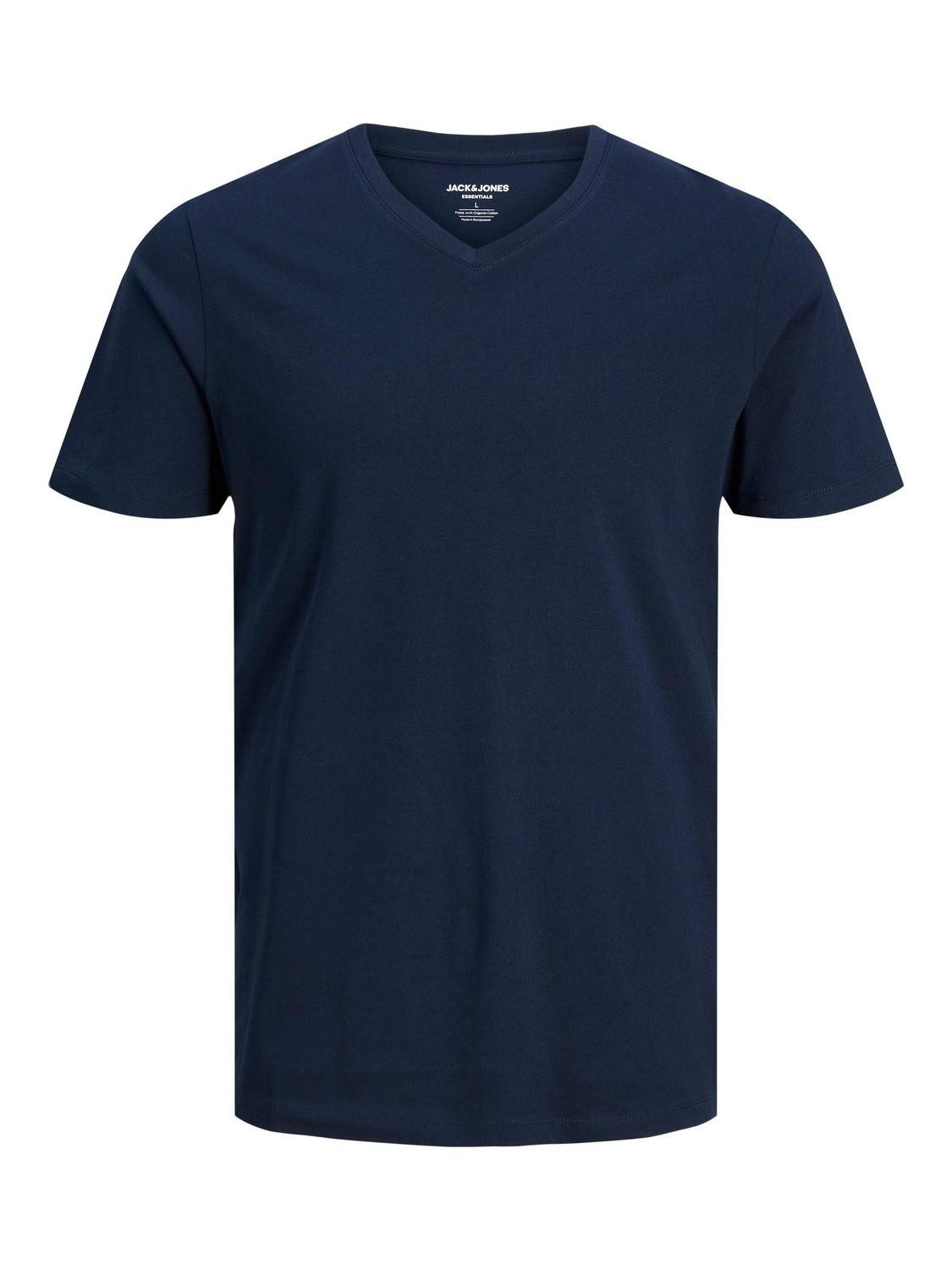 Jack & Jones T-Shirt JJEORGANIC BASIC TEE SS V-NECK NOOS günstig online kaufen