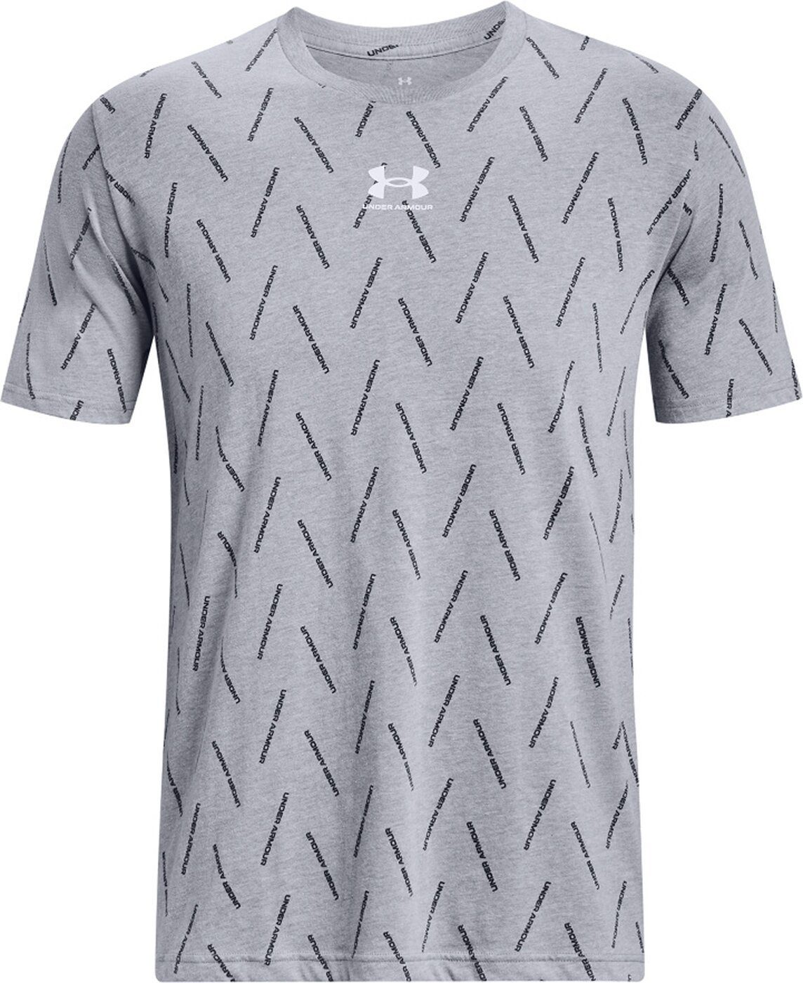 STEEL UA M NEW LIGHT HEATHER ELEVATED CORE T-Shirt Under AOP Armour®