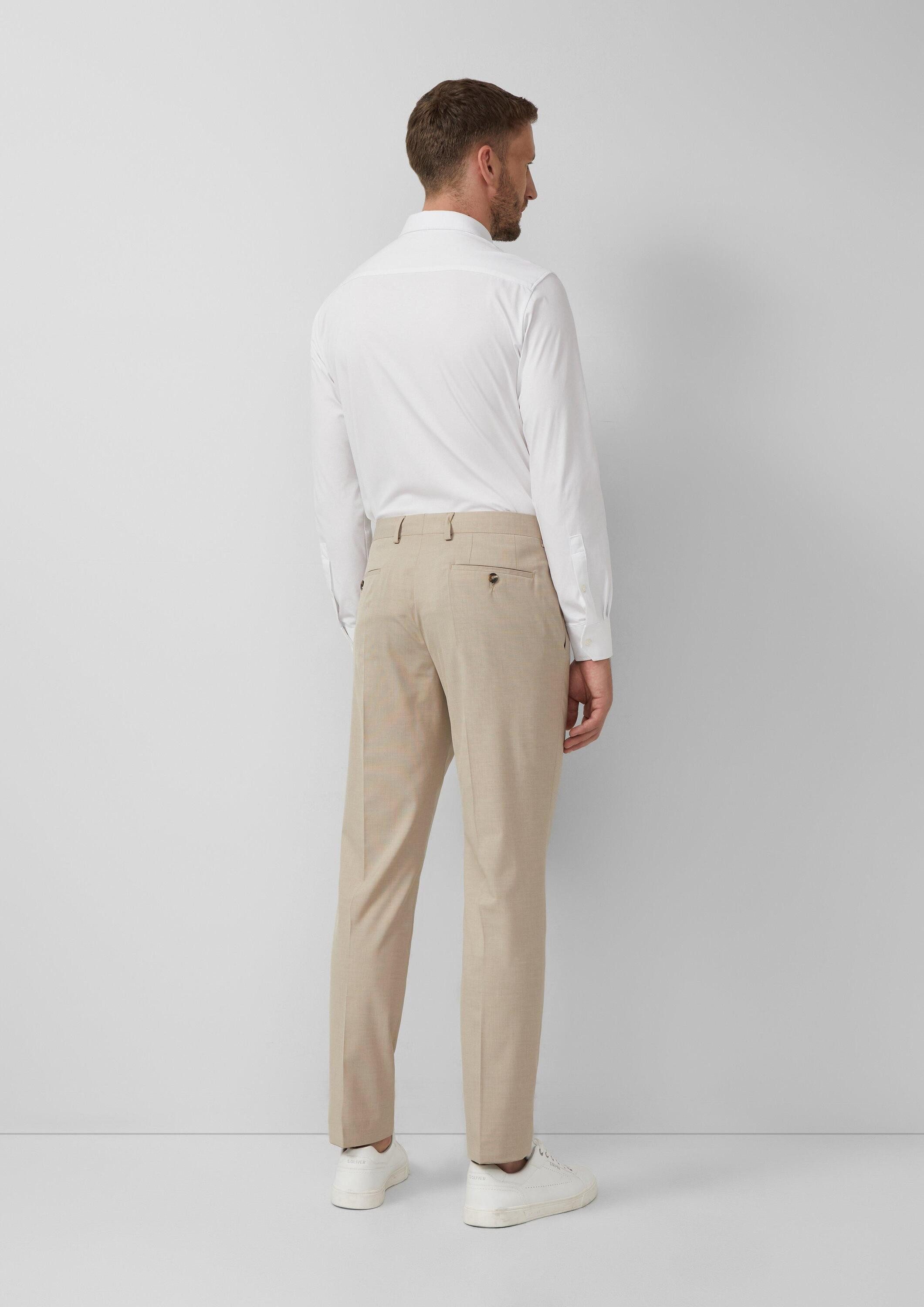 s.Oliver Chinos Hose S.OPURE s.O PURE: Anzughose mit feiner Webstruktur