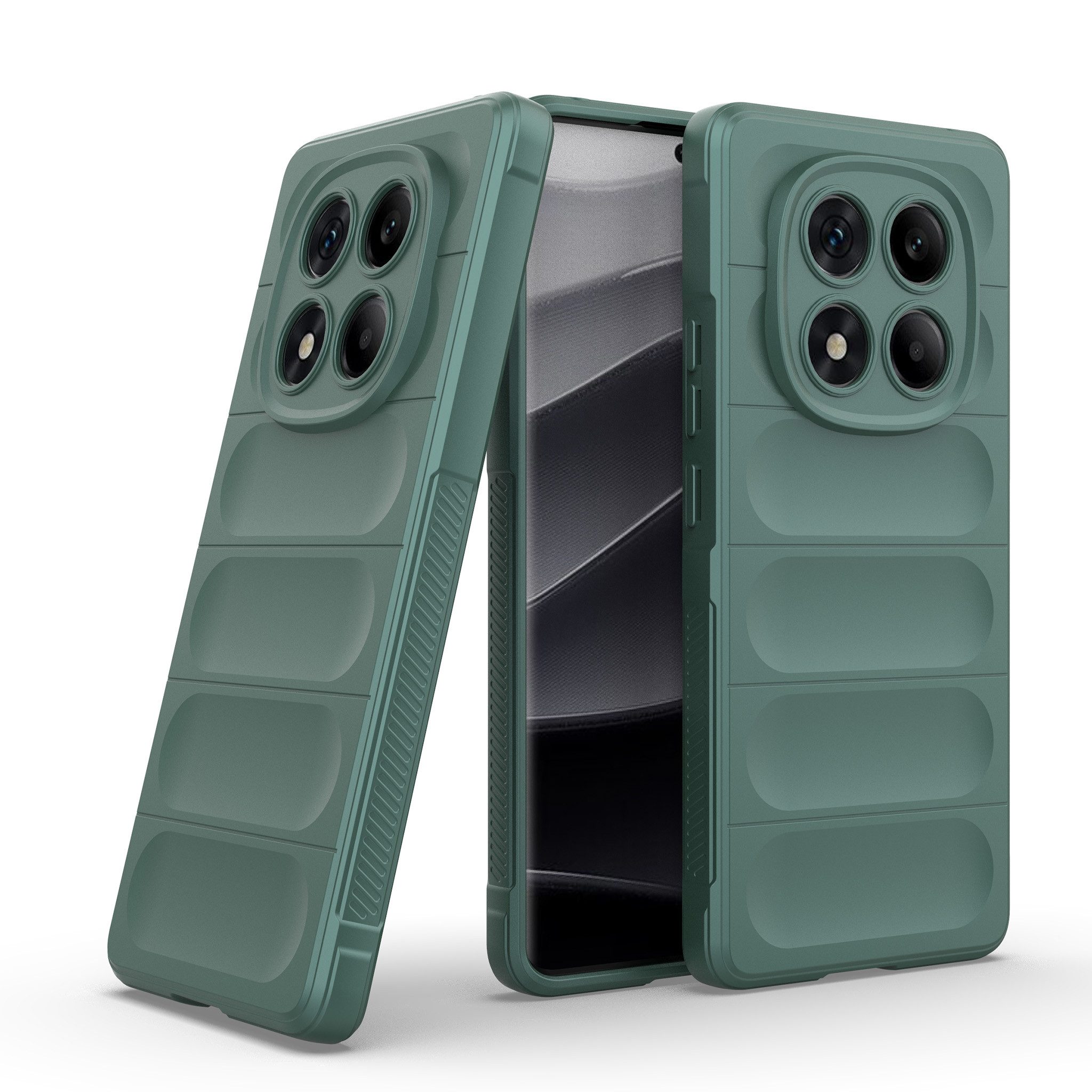 Tec-Expert Handyhülle Cover Hülle für Xiaomi Redmi Note 14 Pro, Case mit Griffzonen und Mikrofaser Inlay