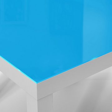 DEQORI Couchtisch 'Unifarben - Hellblau', Glas Beistelltisch Glastisch modern