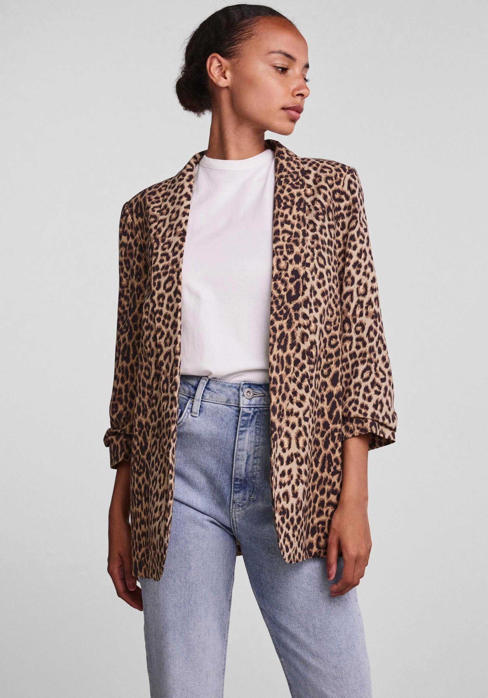 pieces Blusenblazer PCBOSELLA 3/4 PRINTED BLAZER günstig online kaufen