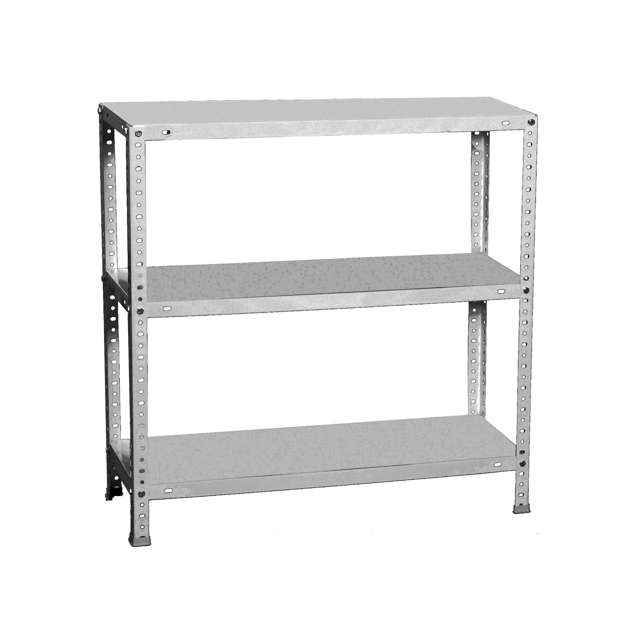 PROREGAL® Schwerlastregal Schraubregal PANDA SMALL, Höhe 100cm, Fachlast 100kg, Viele Farben, Schraubregal Lagerregal Kellerregal Metallregal bis zu 600kg Fachlast