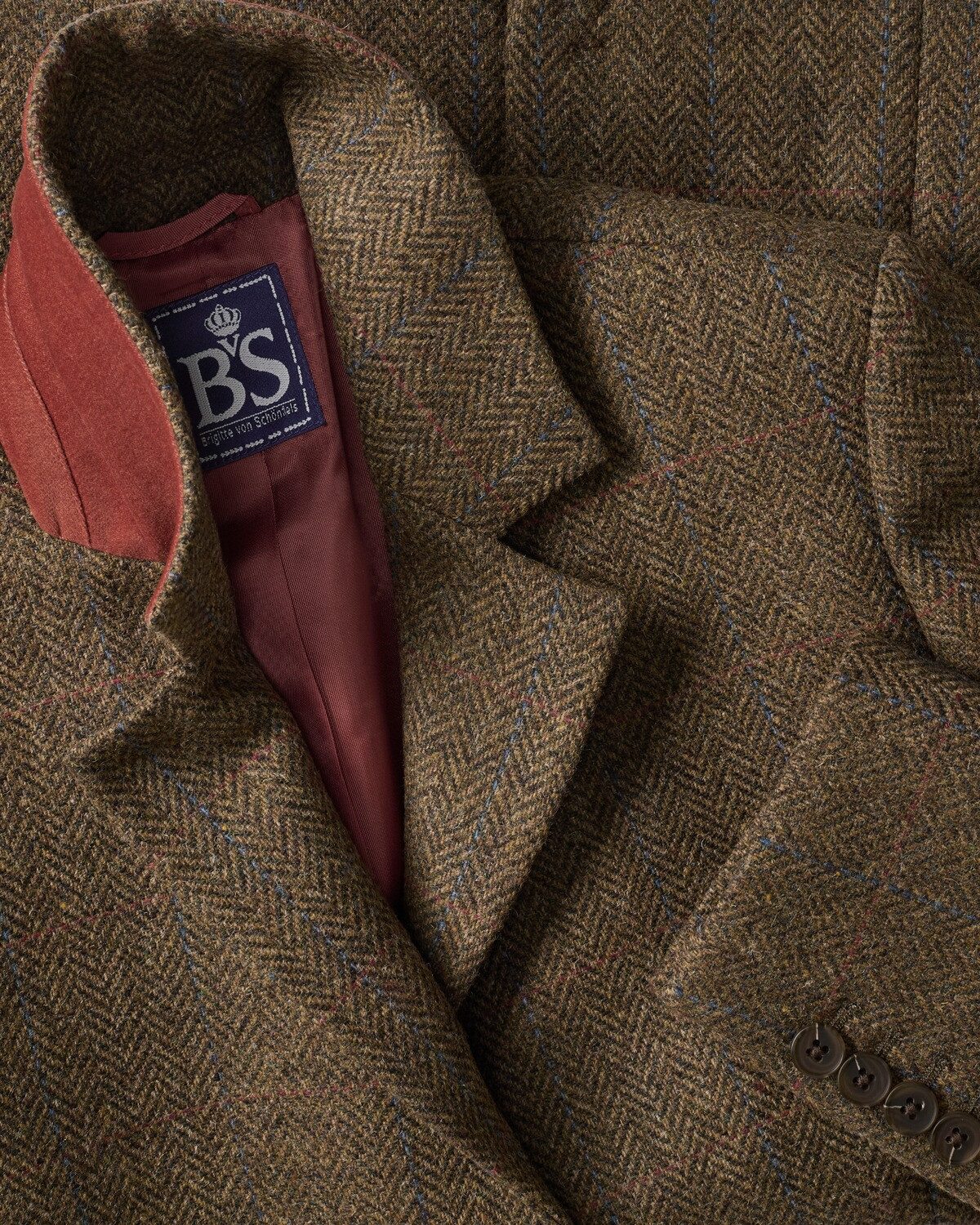Brigitte von Schönfels Jackenblazer Shetland-Tweed-Blazer