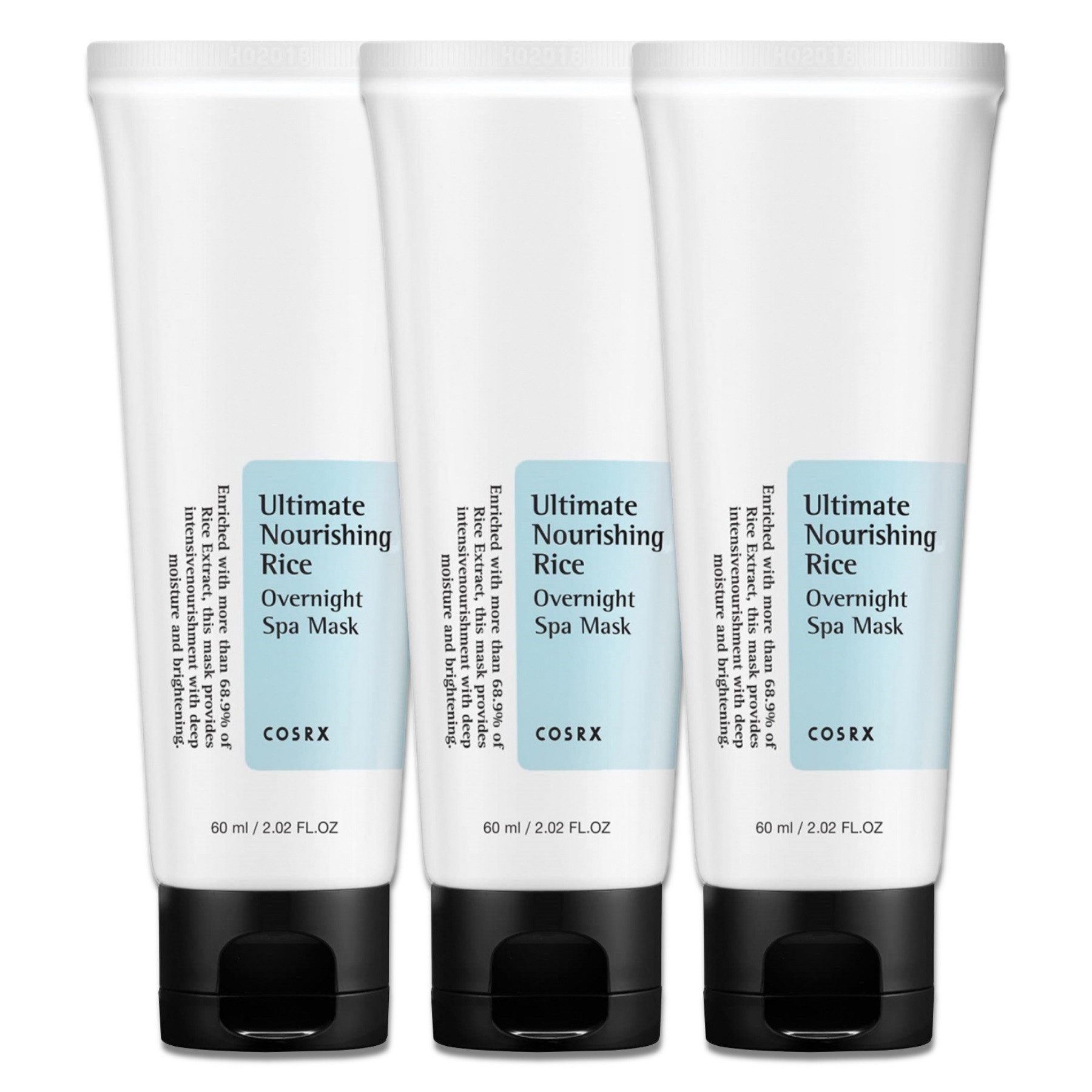 Cosrx Gesichtsmaske Feuchtigkeitscreme COSRX Ultimate Nourishing Rice Spa Mask Vegan, 3-tlg., Gesichtspflege, COSRX, Feuchtigkeit, Creme