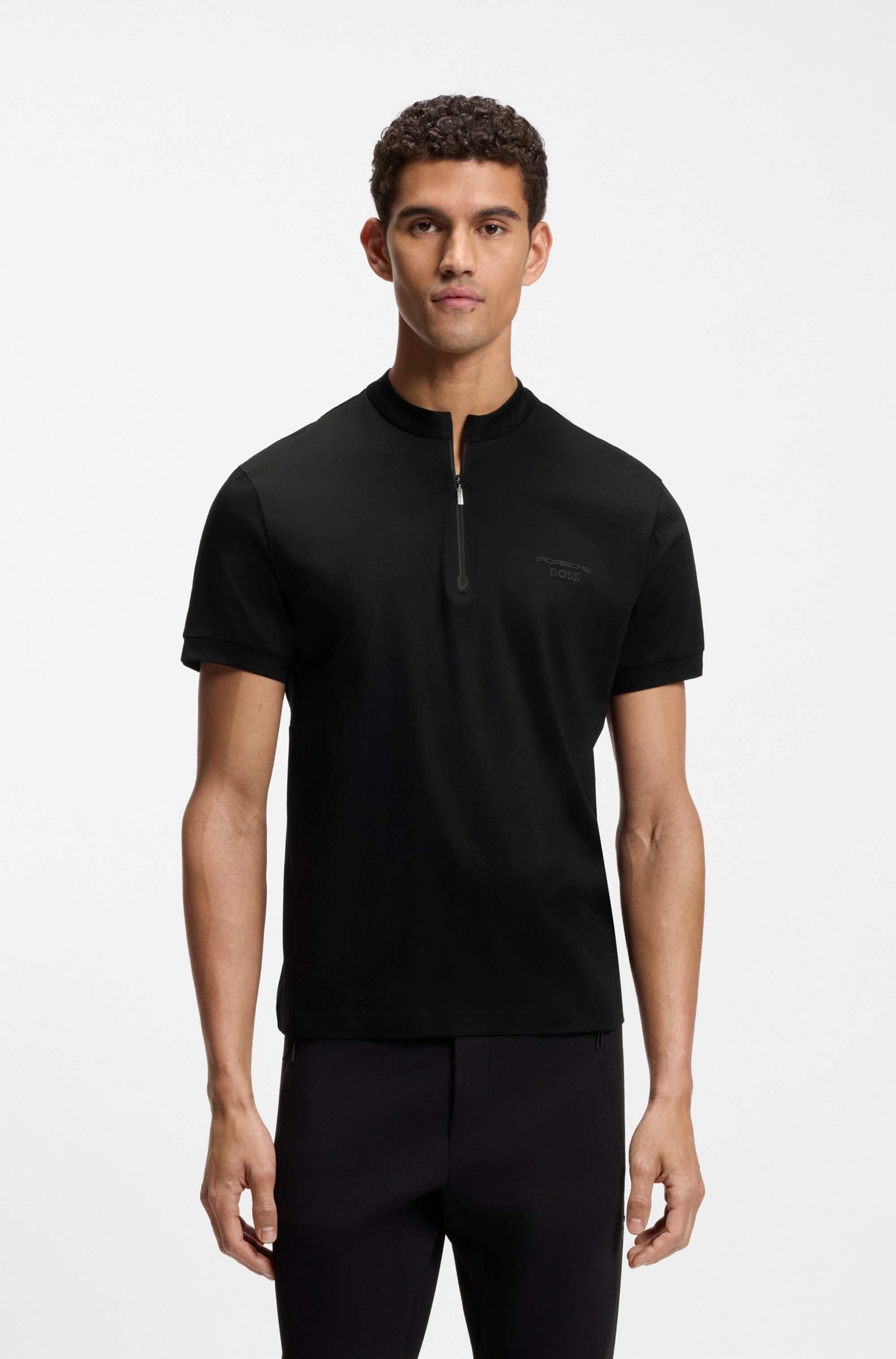 BOSS GREEN Poloshirt Porsche Spirit 70 Capsule Collection Premium Herrenmode Innovative Geruchskontroll-Technologie HEIQ MINT