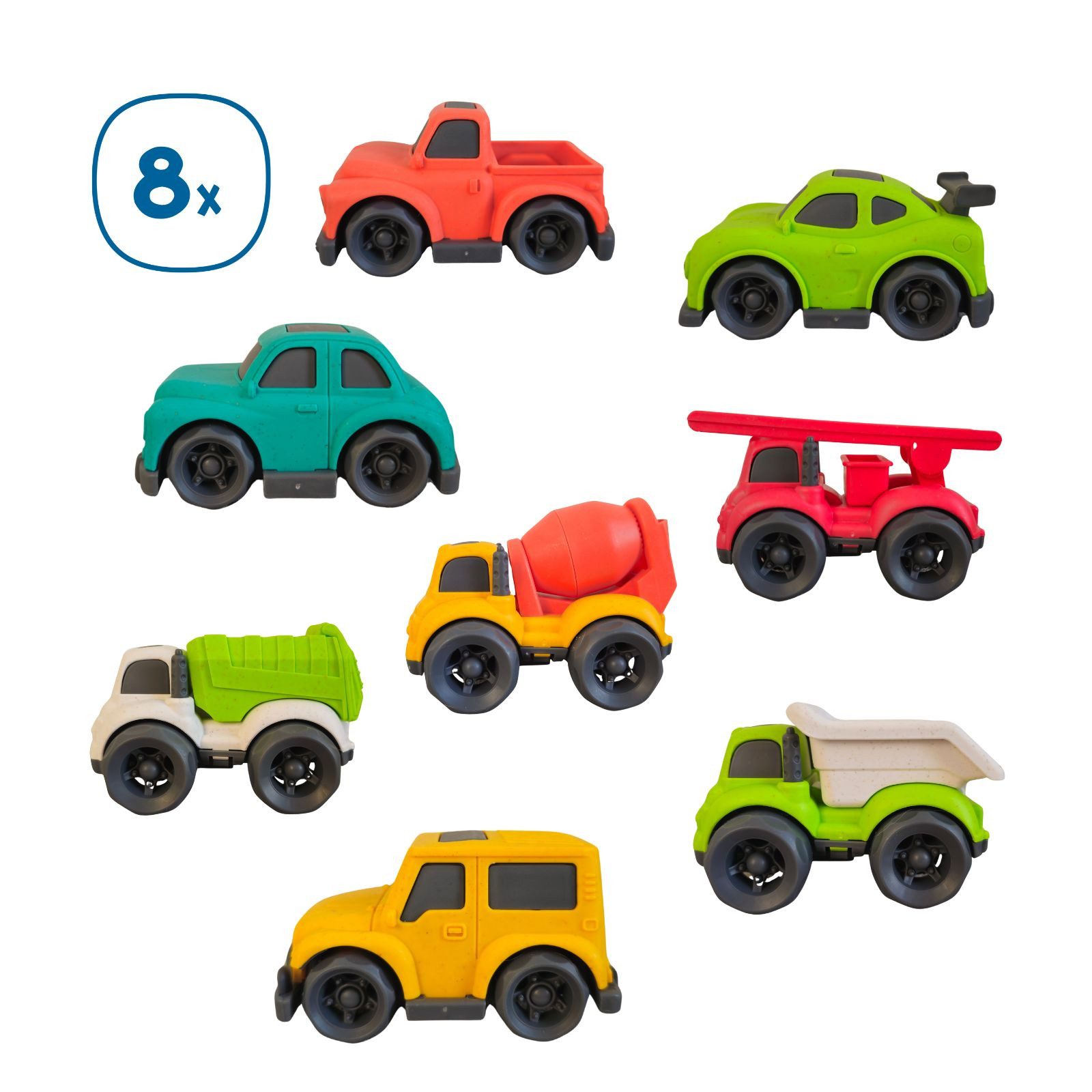 alldoro Spielzeug-Auto Mini Spielzeugautos, 8 verschiedene, kleine Spielfah günstig online kaufen