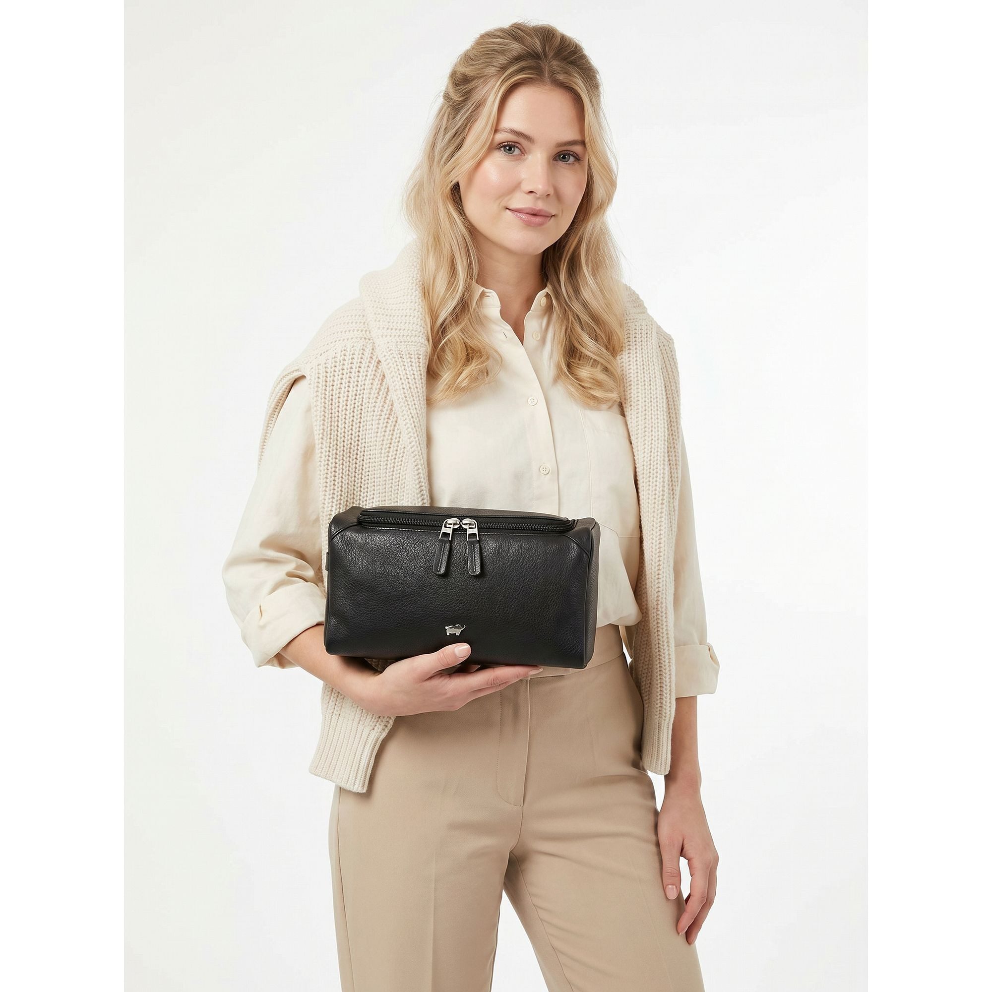 Braun Büffel Kulturbeutel Golf 3.0, Leder