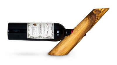 Levandeo® Weinflaschenhalter, Weinflaschenhalter Holz Olivenholz H25cm Flaschenhalter Weinhalter